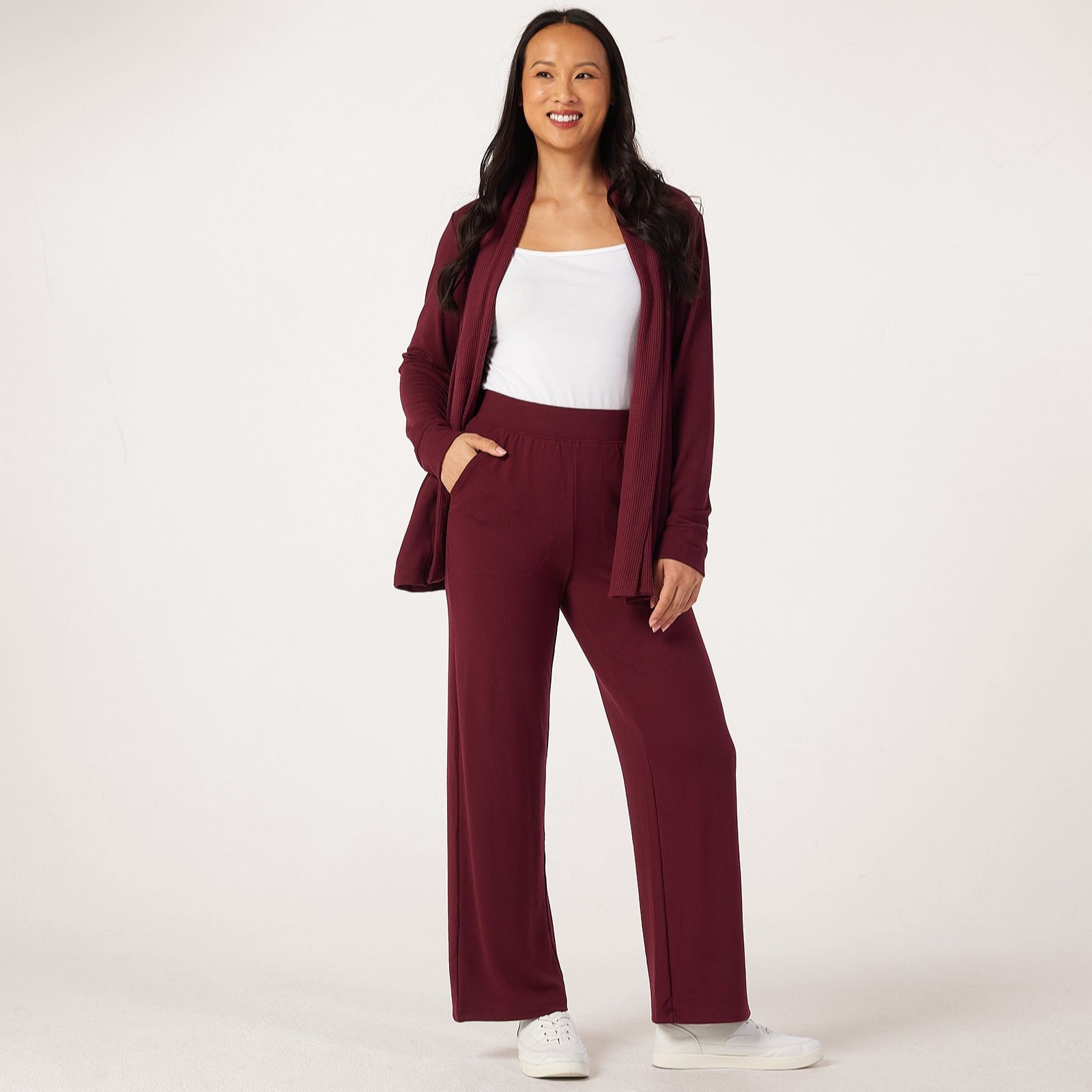 Denim & Co Heavenly Jersey Pull Trousers