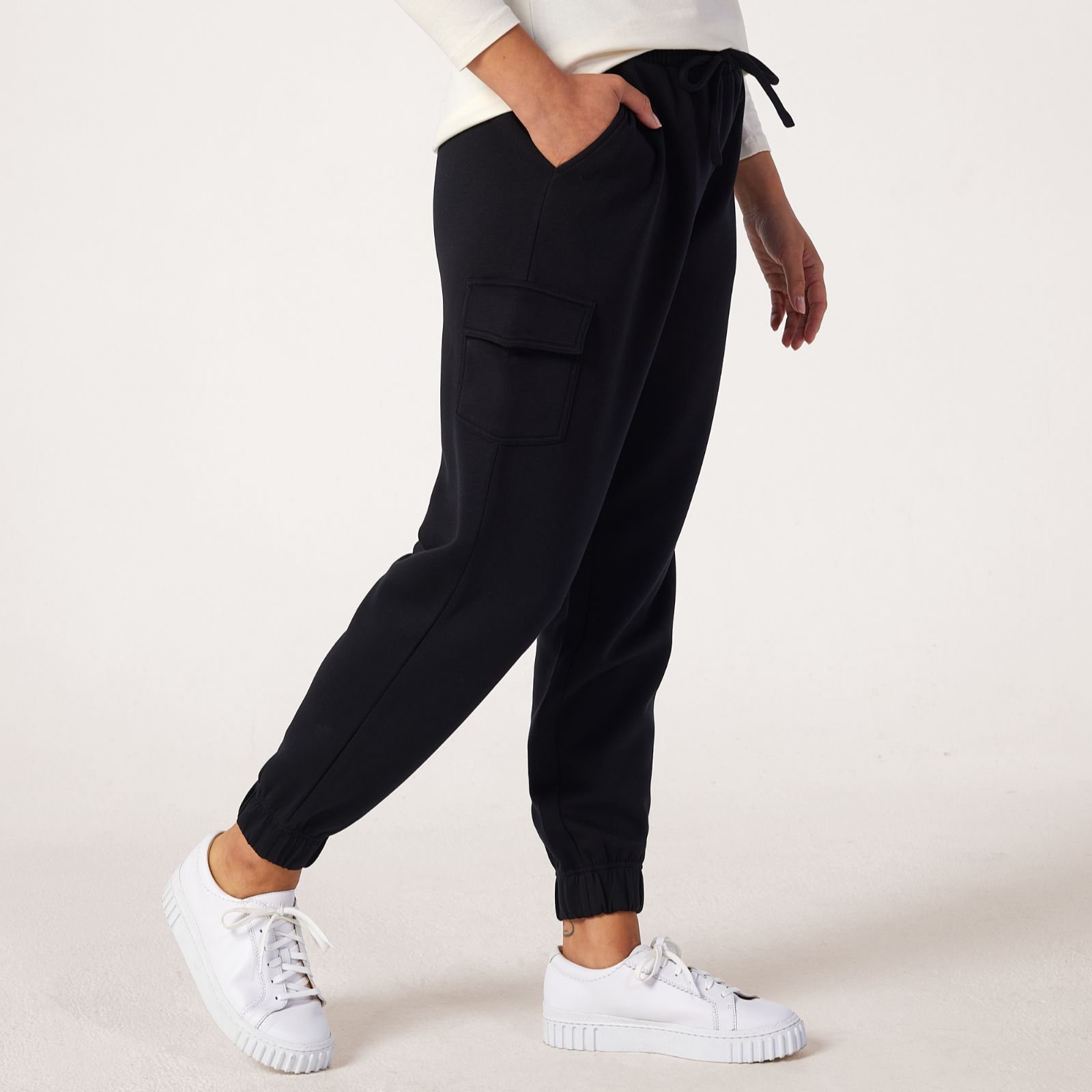 Denim & Co. Super Soft Cargo Jogger Petite