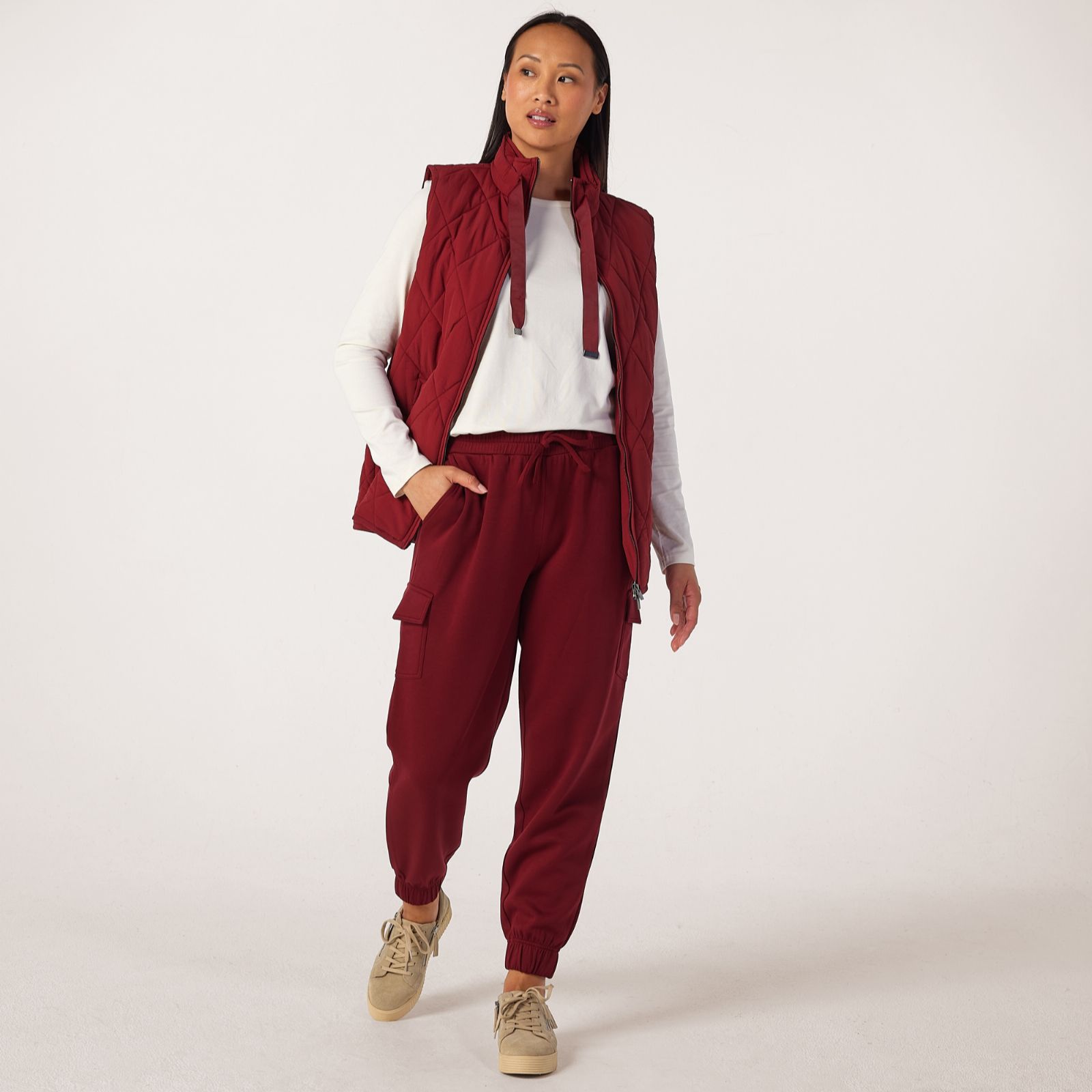 Denim & Co. Super Soft Cargo Jogger Petite