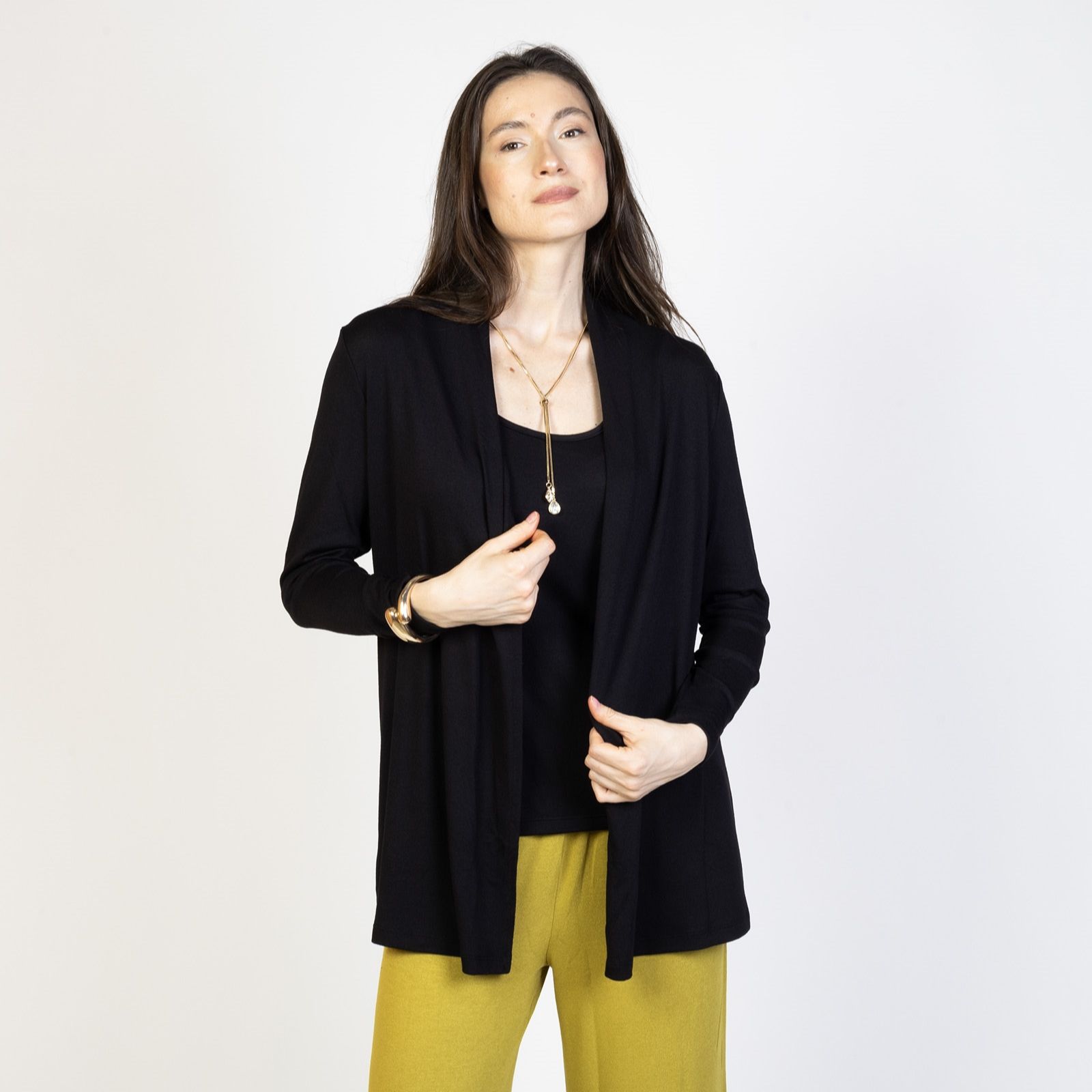 Kim & Co Fine Sweater Knit Edge to Edge Cardigan