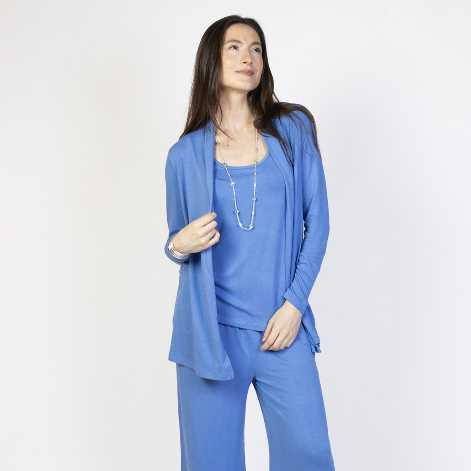 Kim & Co Fine Sweater Knit Edge to Edge Cardigan