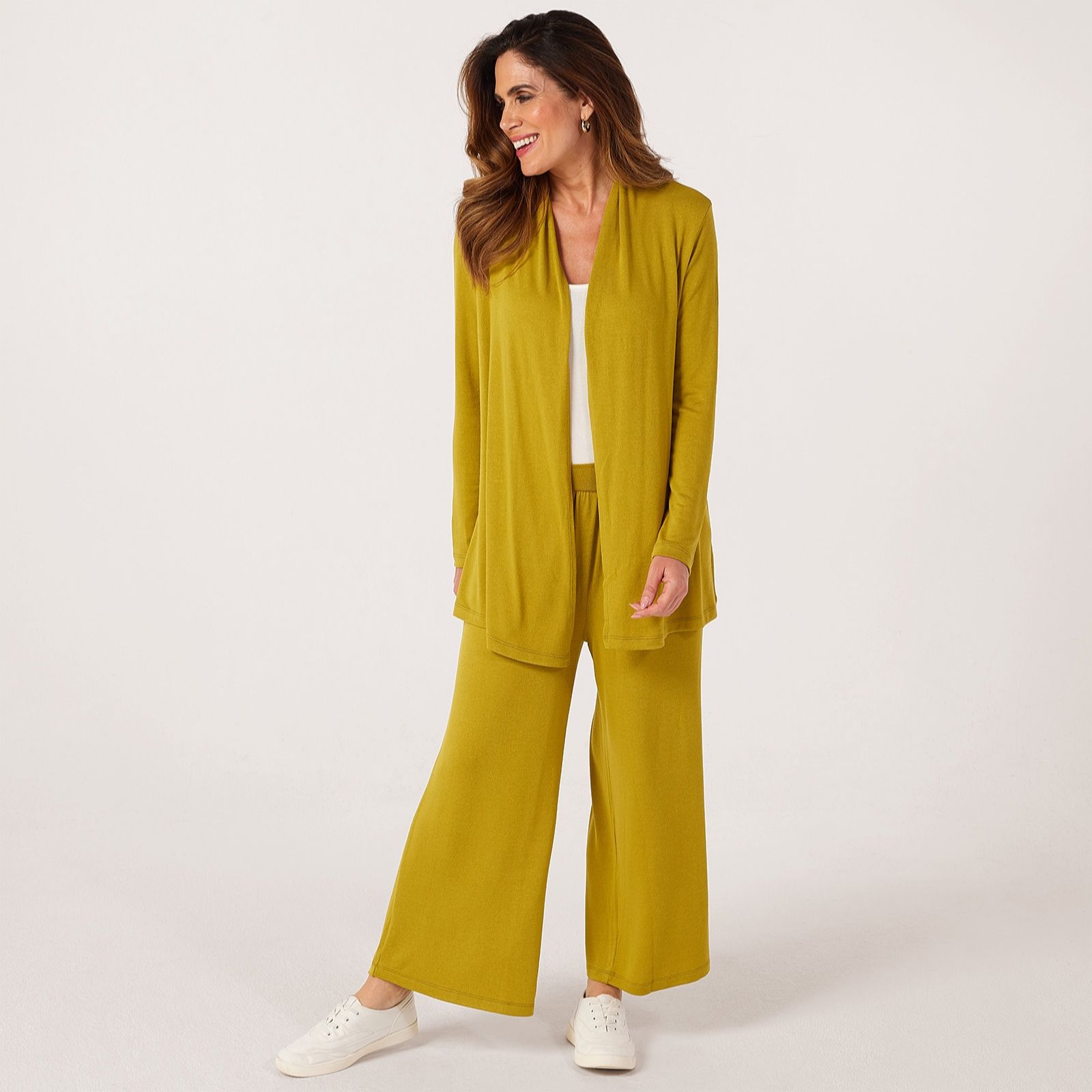Kim & Co Fine Sweater Knit Edge to Edge Cardigan