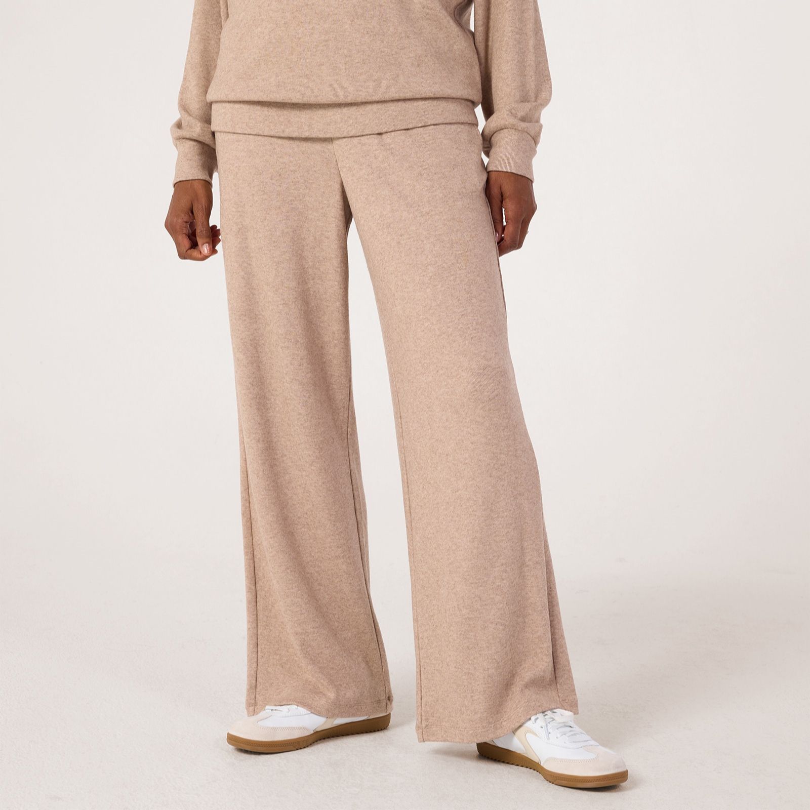 Denim & Co. Wide Leg Lounge Trousers Petite