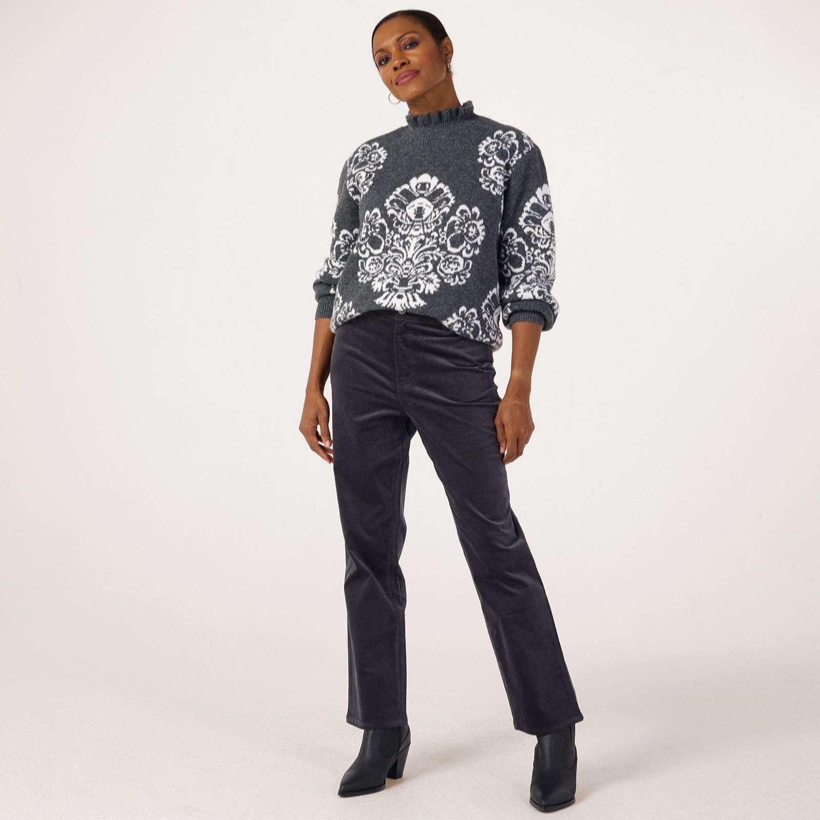 Ruth Langsford Straight Leg Moleskin Trouser Tall