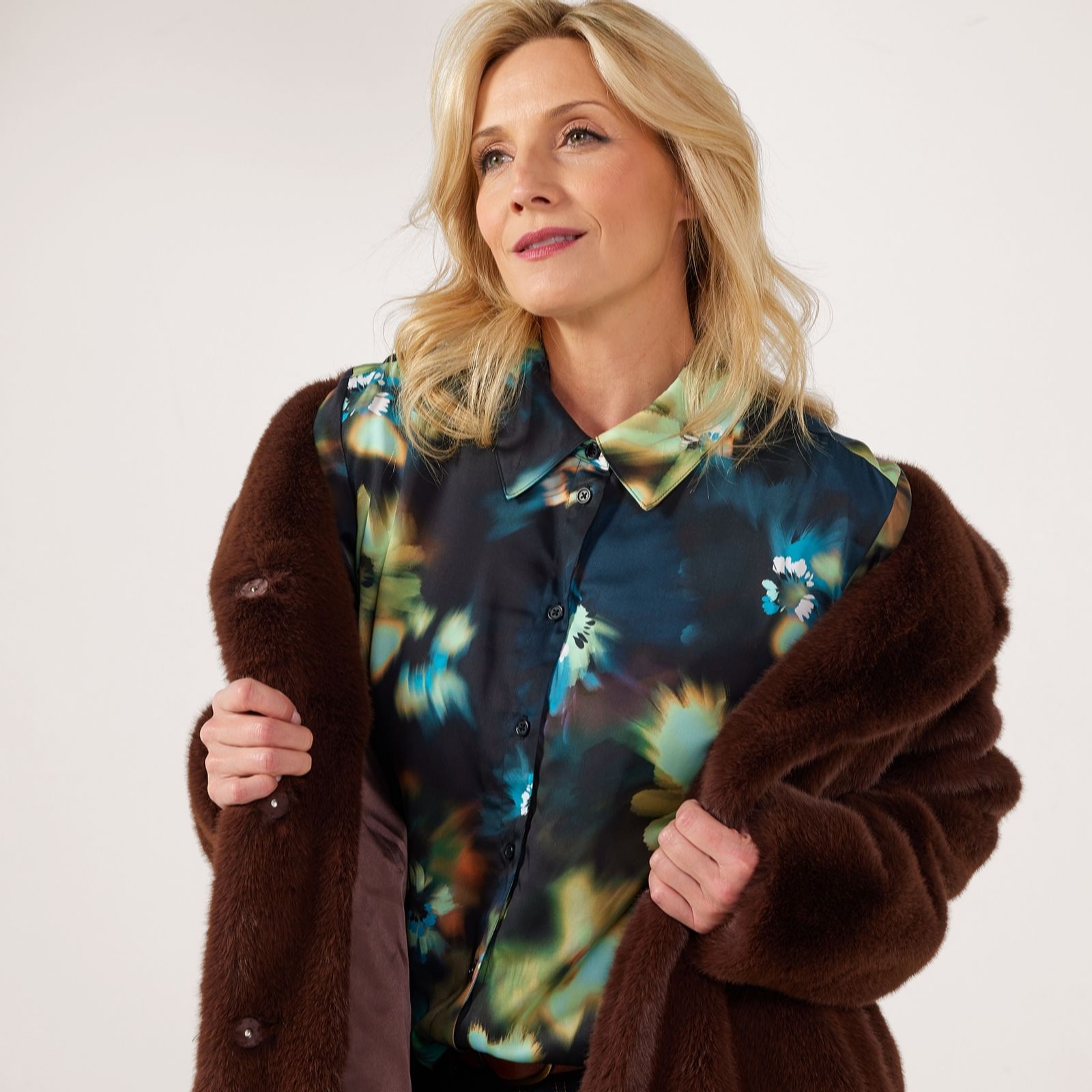 Ruth Langsford Printed Satin Shirt