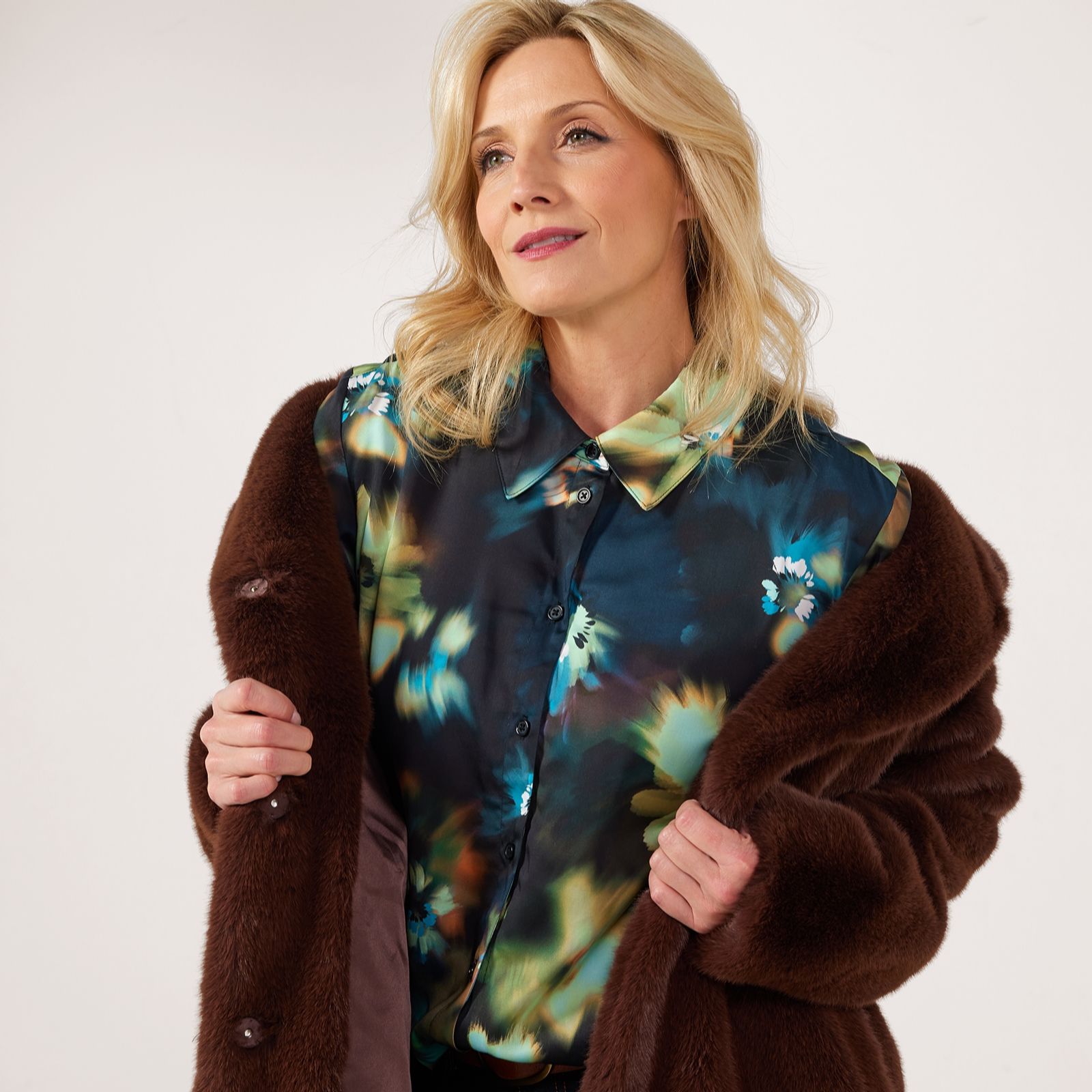 Ruth Langsford Printed Satin Shirt