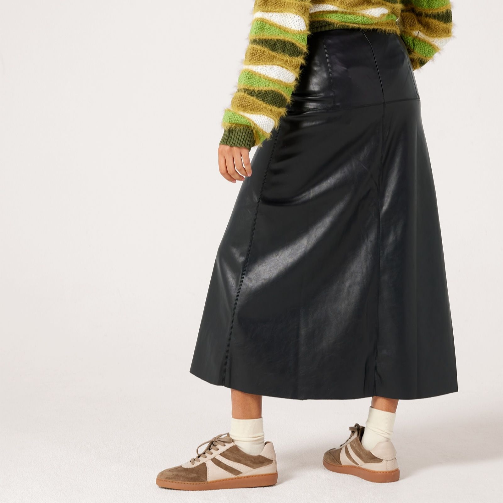 Izabel London A-line PU Skirt