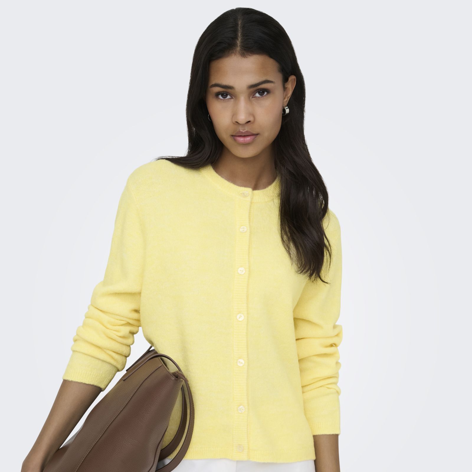 Only Simoni Round Neck Knitted Cardigan