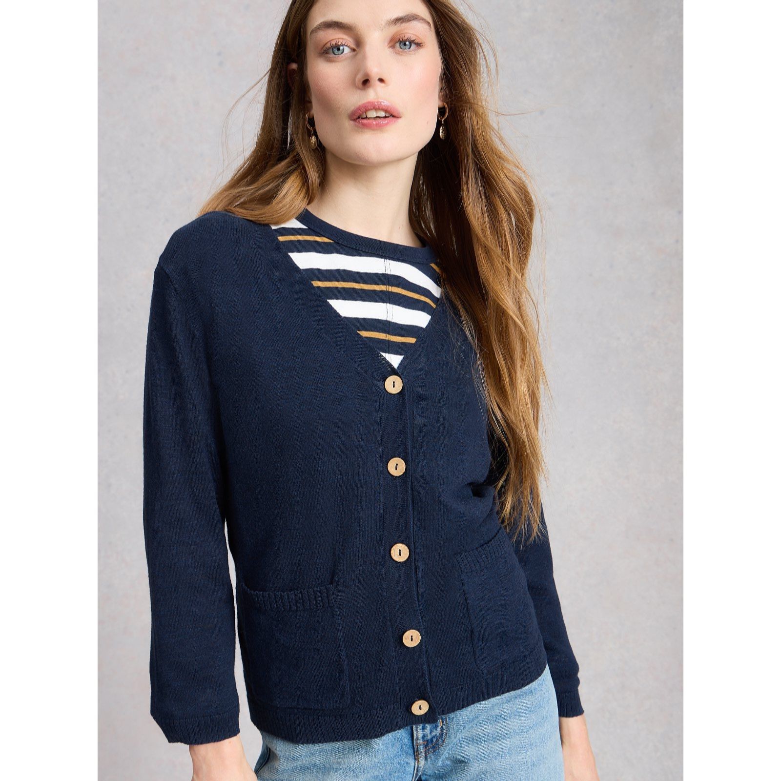 White Stuff Nova Linen Blend Cardi