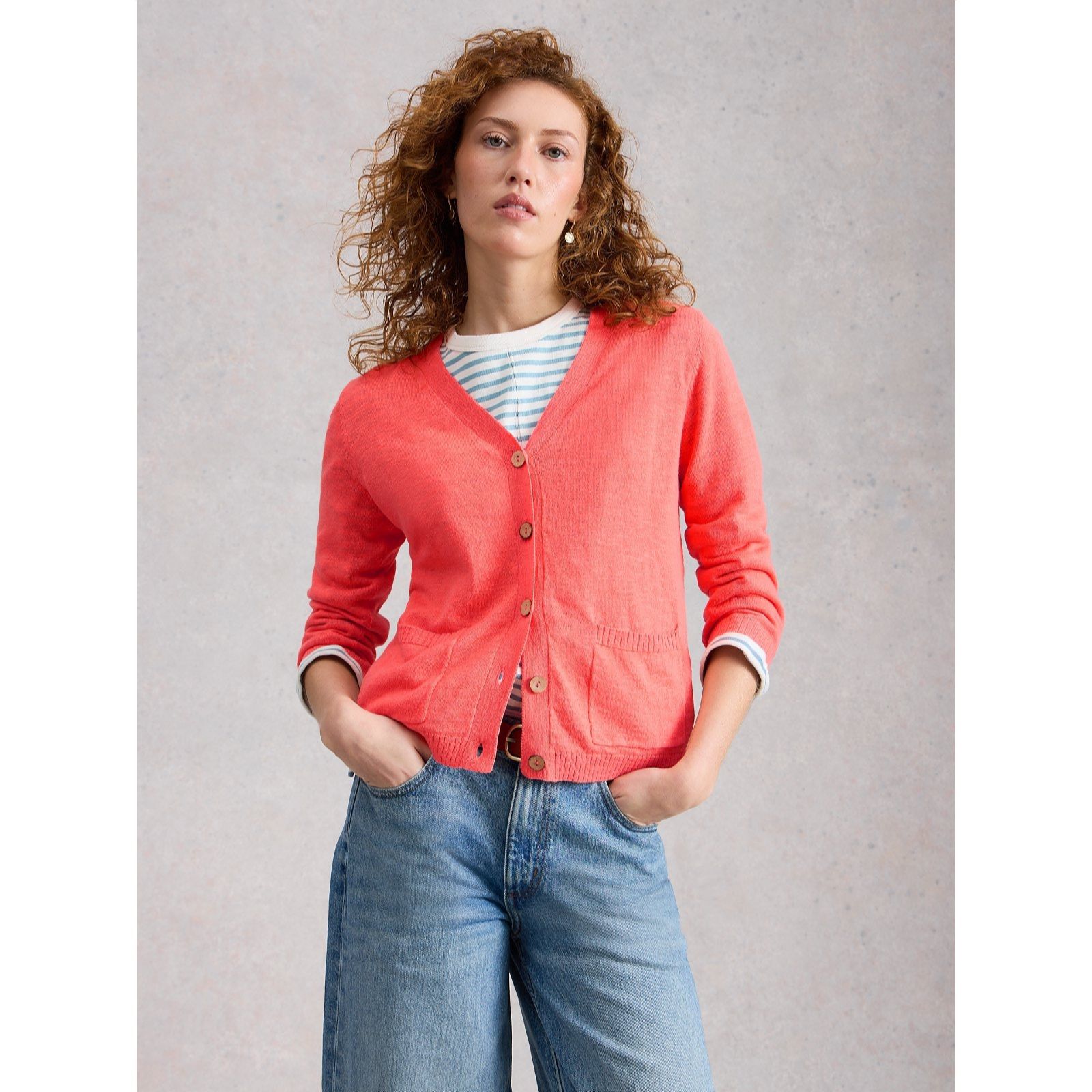 White Stuff Nova Linen Blend Cardi