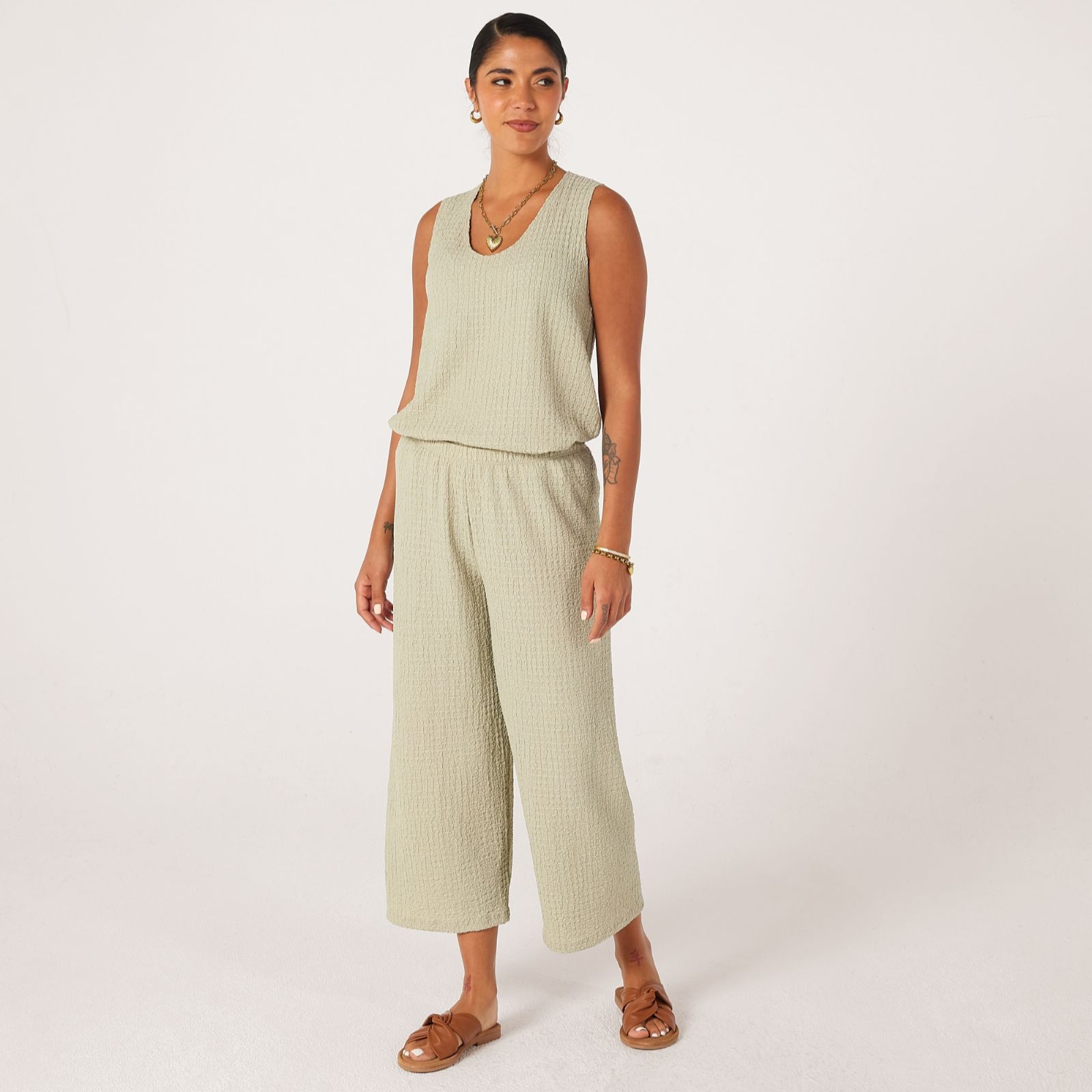 Kim & Co Mini Pop Straight Leg Cropped Petite Trousers