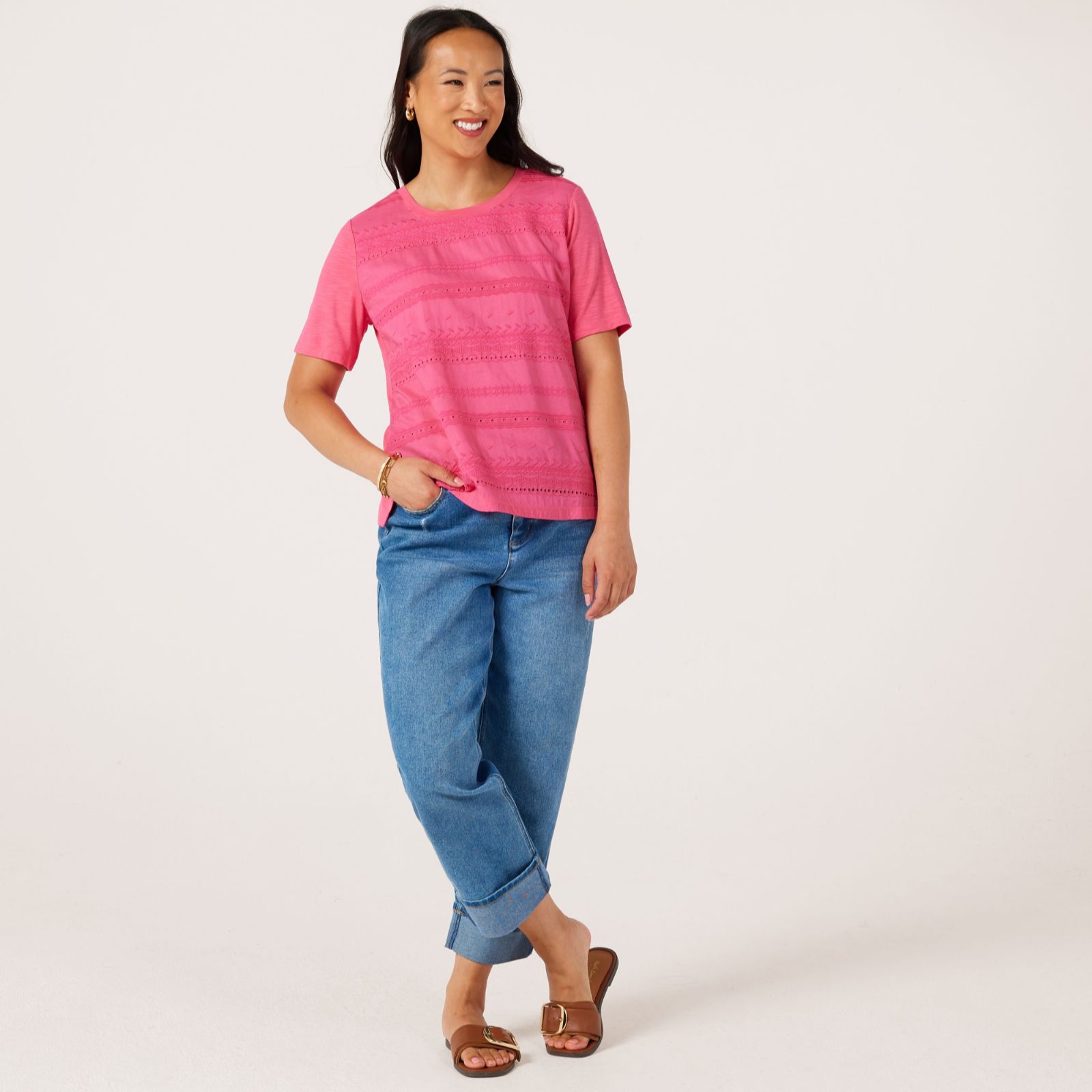 Ruth Langsford Textured Front T-shirt