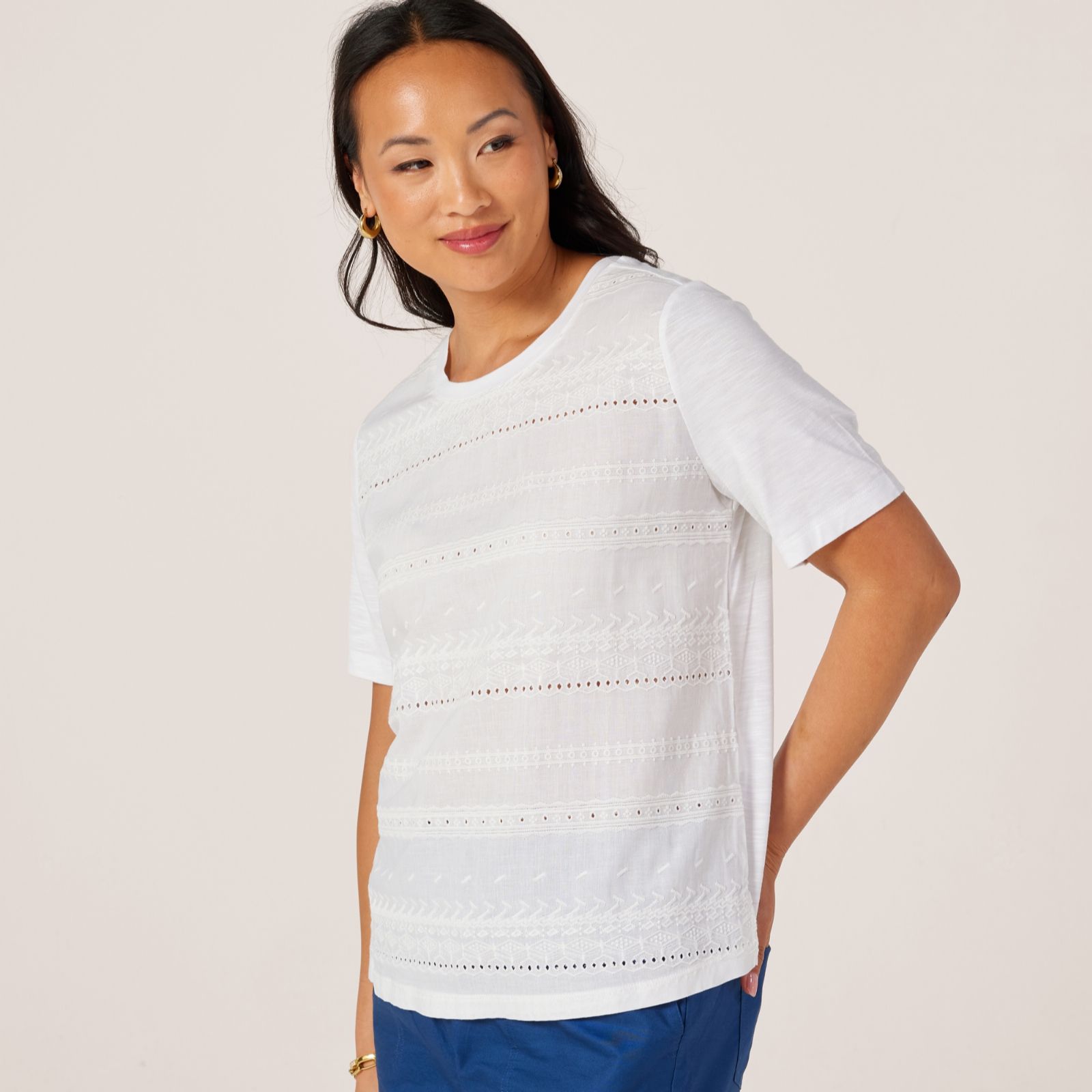 Ruth Langsford Textured Front T-shirt