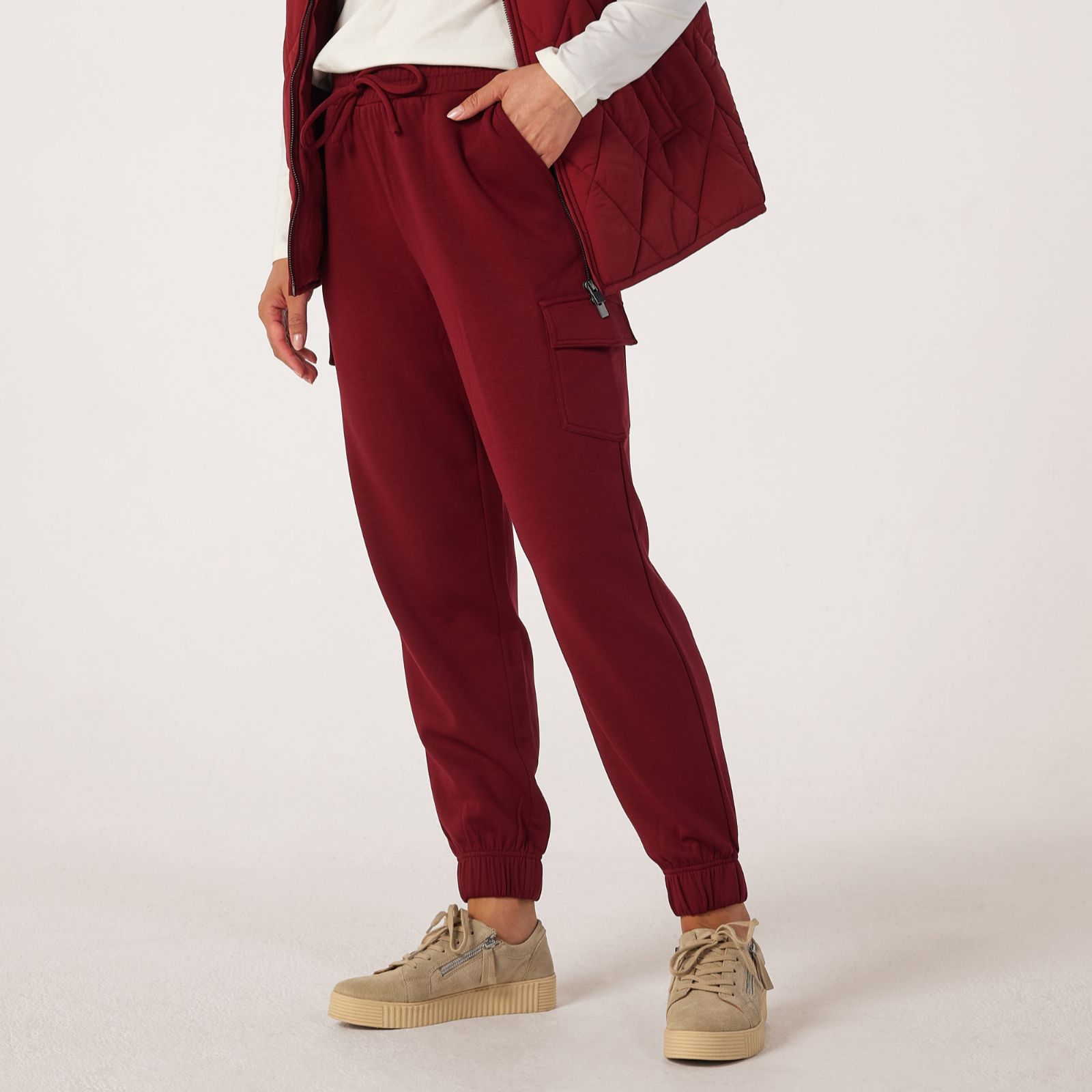 Denim & Co. Super Soft Cargo Jogger Regular