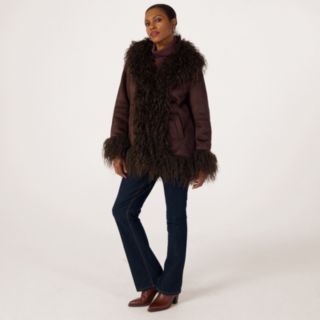 Ruth Langsford Shearling Faux Fur Coat