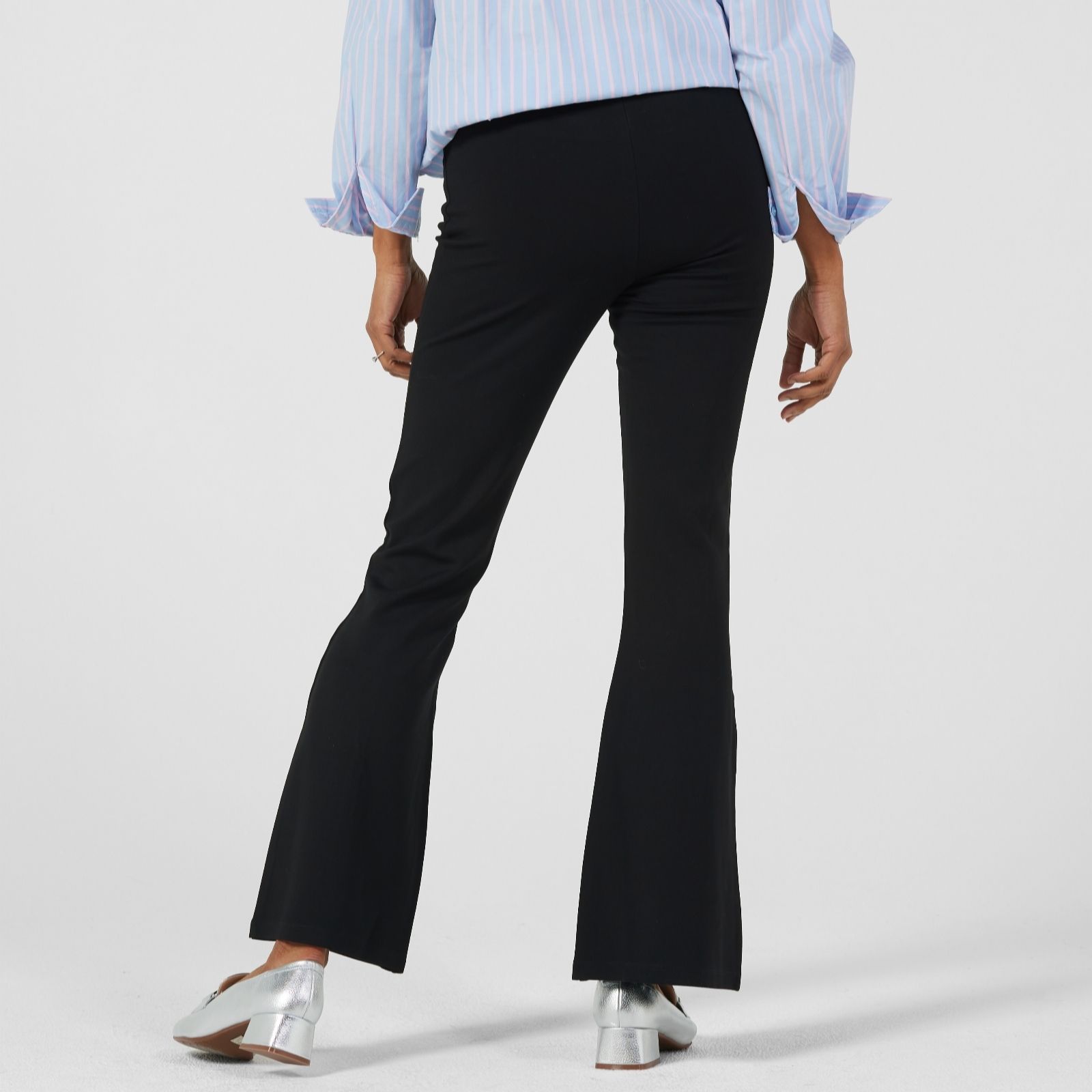 JDY Pretty Flare Slit Trousers - QVC UK