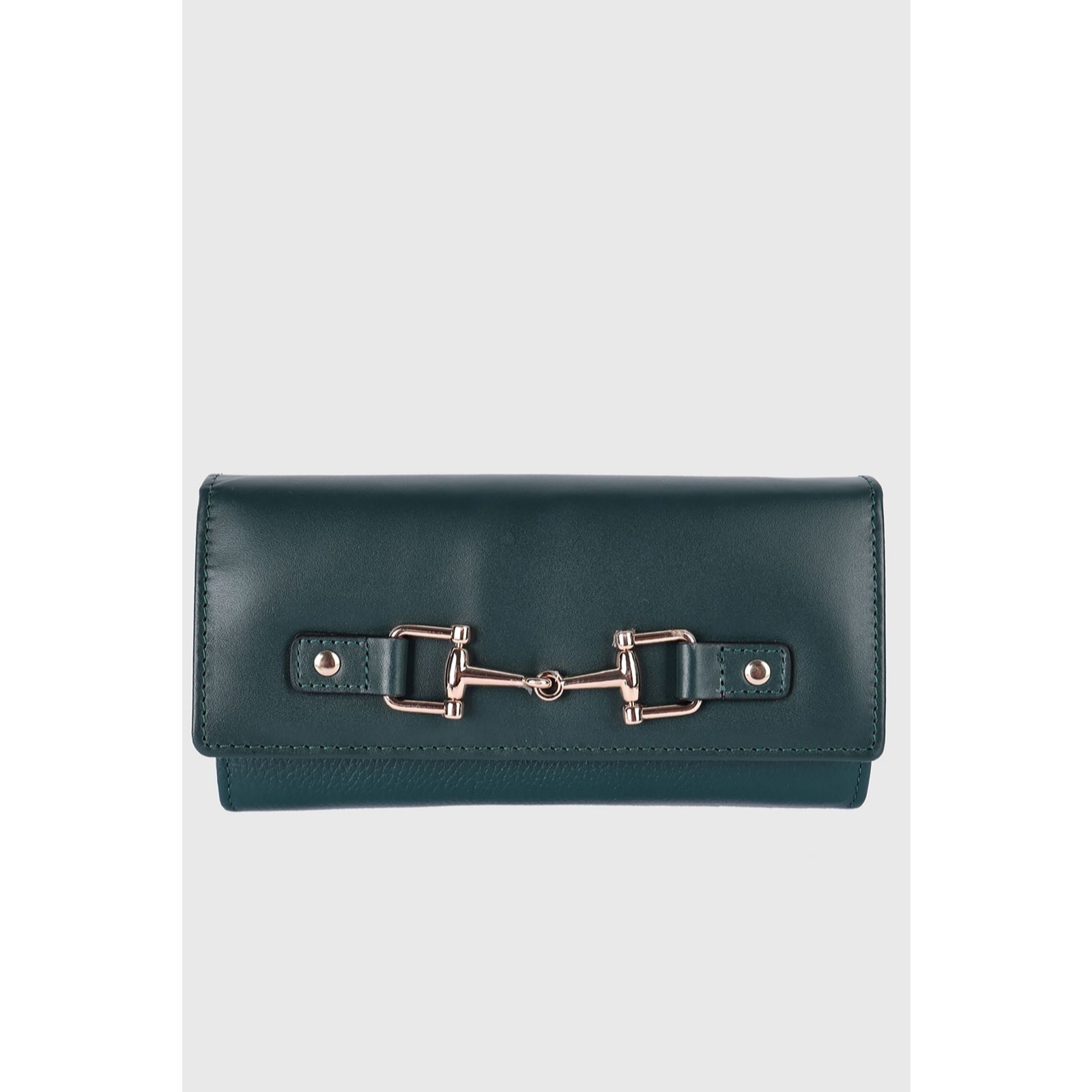 Outlet Ashwood Snaffle Detail Flapover Leather Wallet