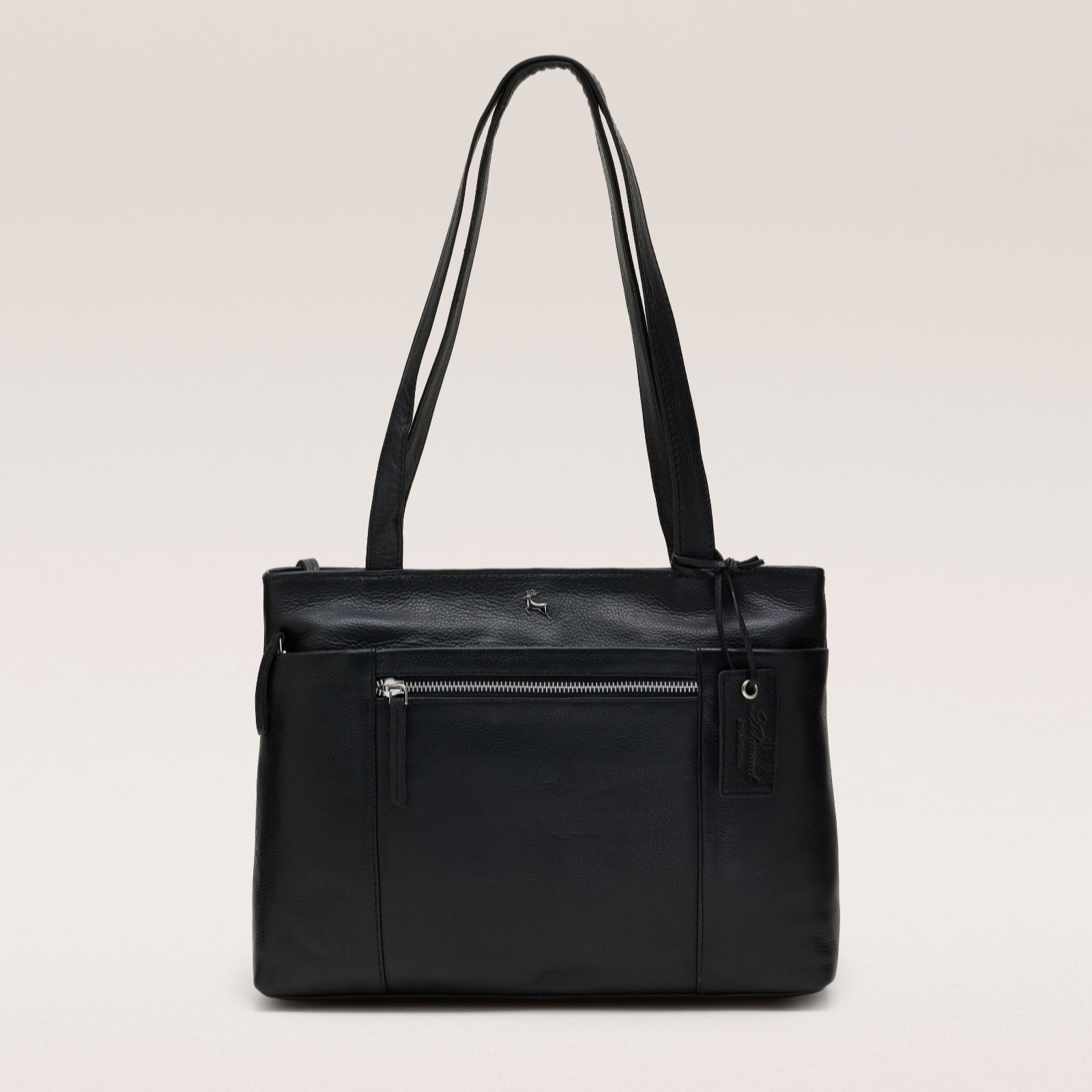 Ashwood Large Tote Bag With Front Zip Pocket