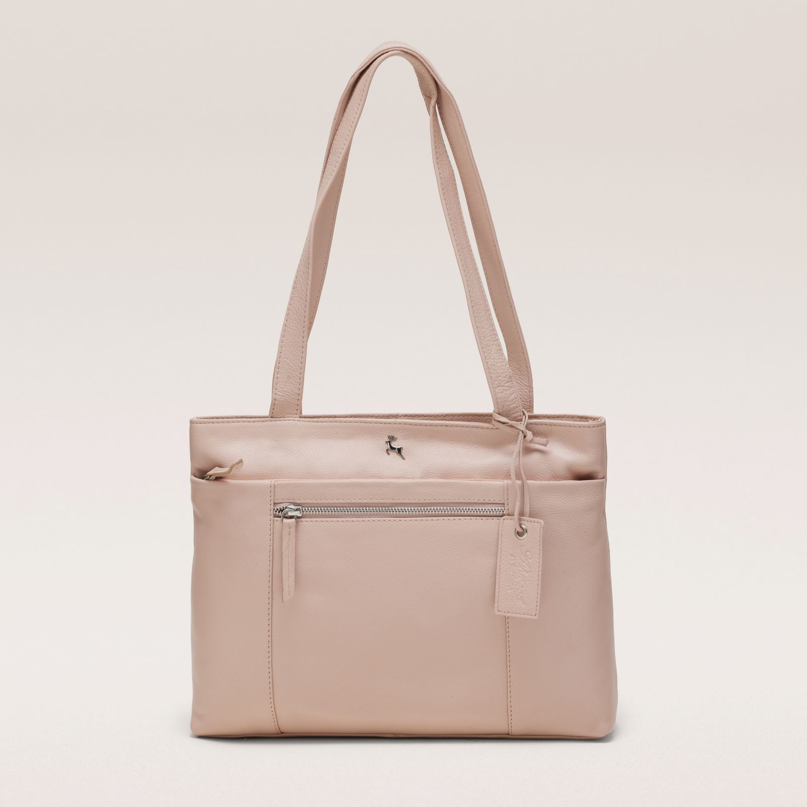 Ashwood Large Tote Bag With Front Zip Pocket