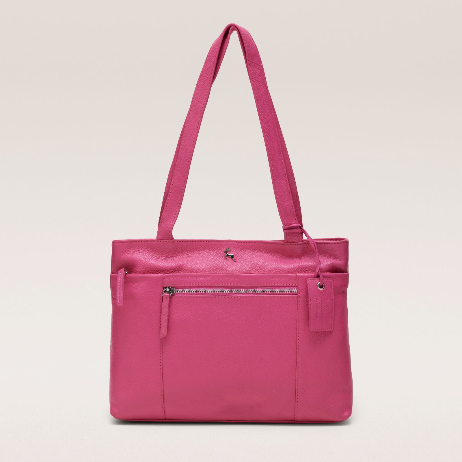 Ashwood Large Tote Bag With Front Zip Pocket