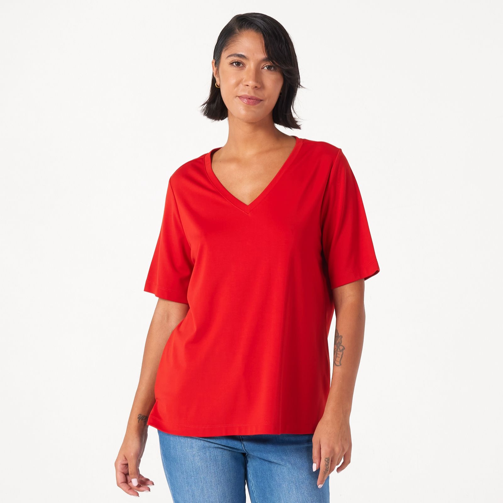 Ruth Langsford V Neck Smart Jersey Top
