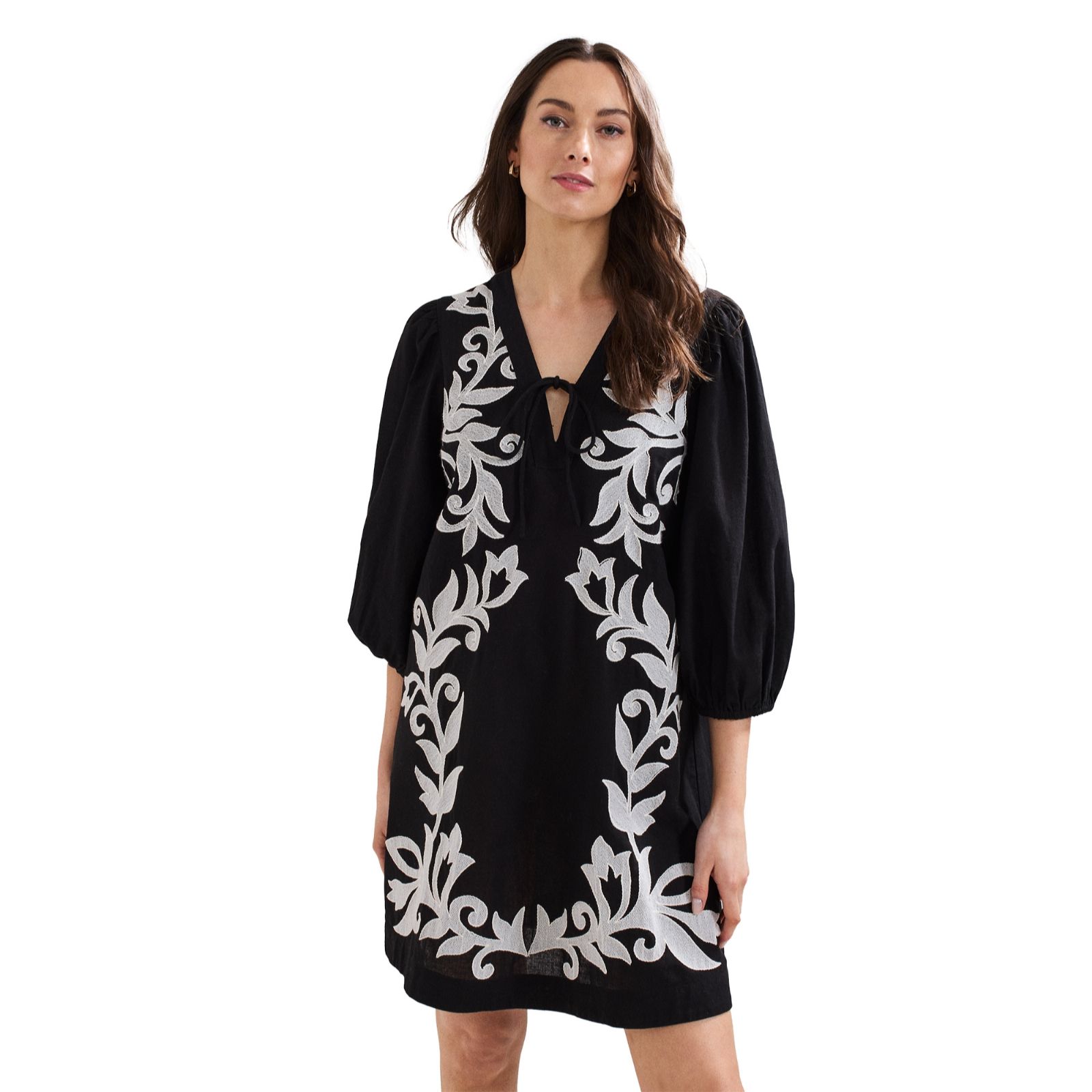 Phase Eight Bettie Monochrome Print Button Shirt Dress