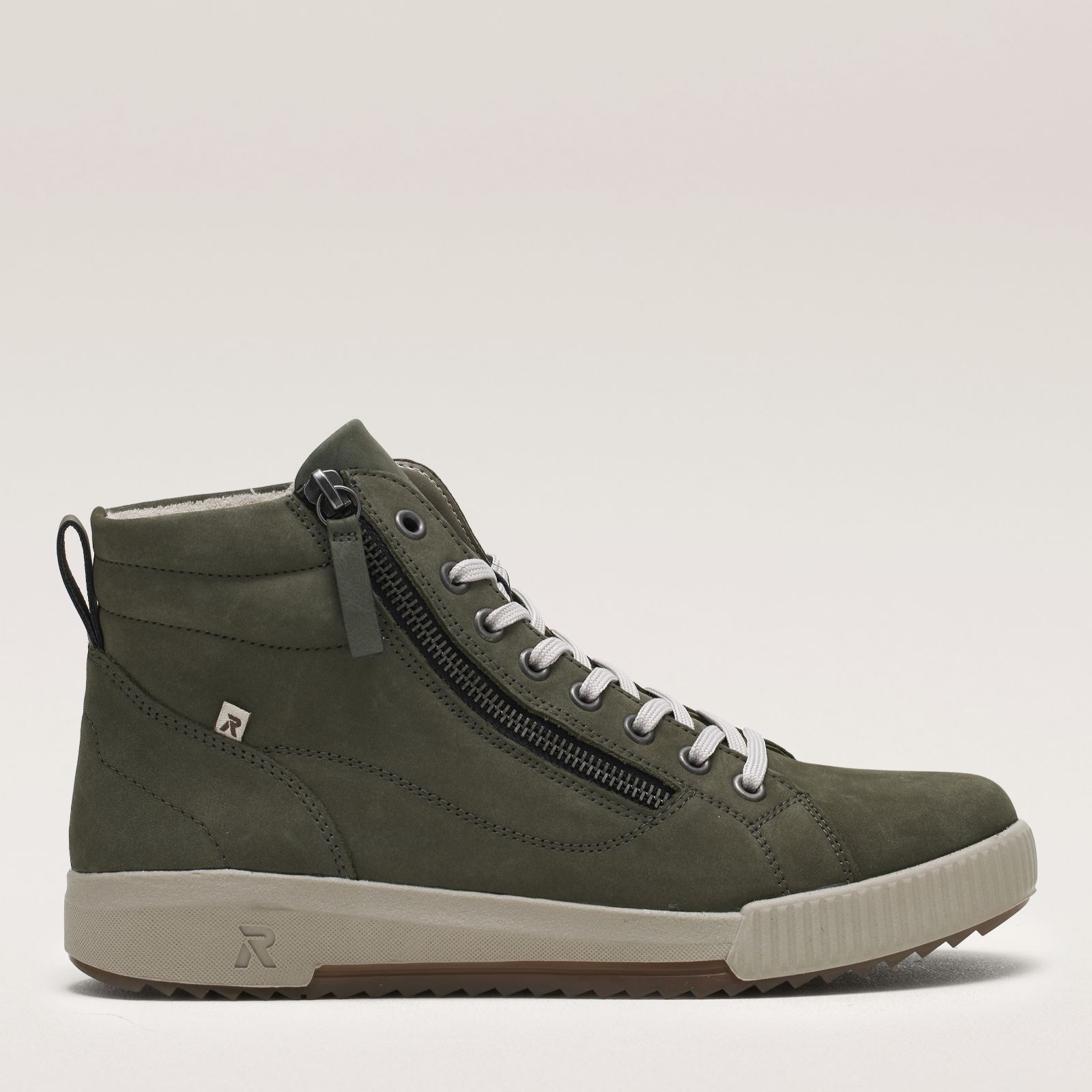Rieker Leather Side Zip Trainer Boot