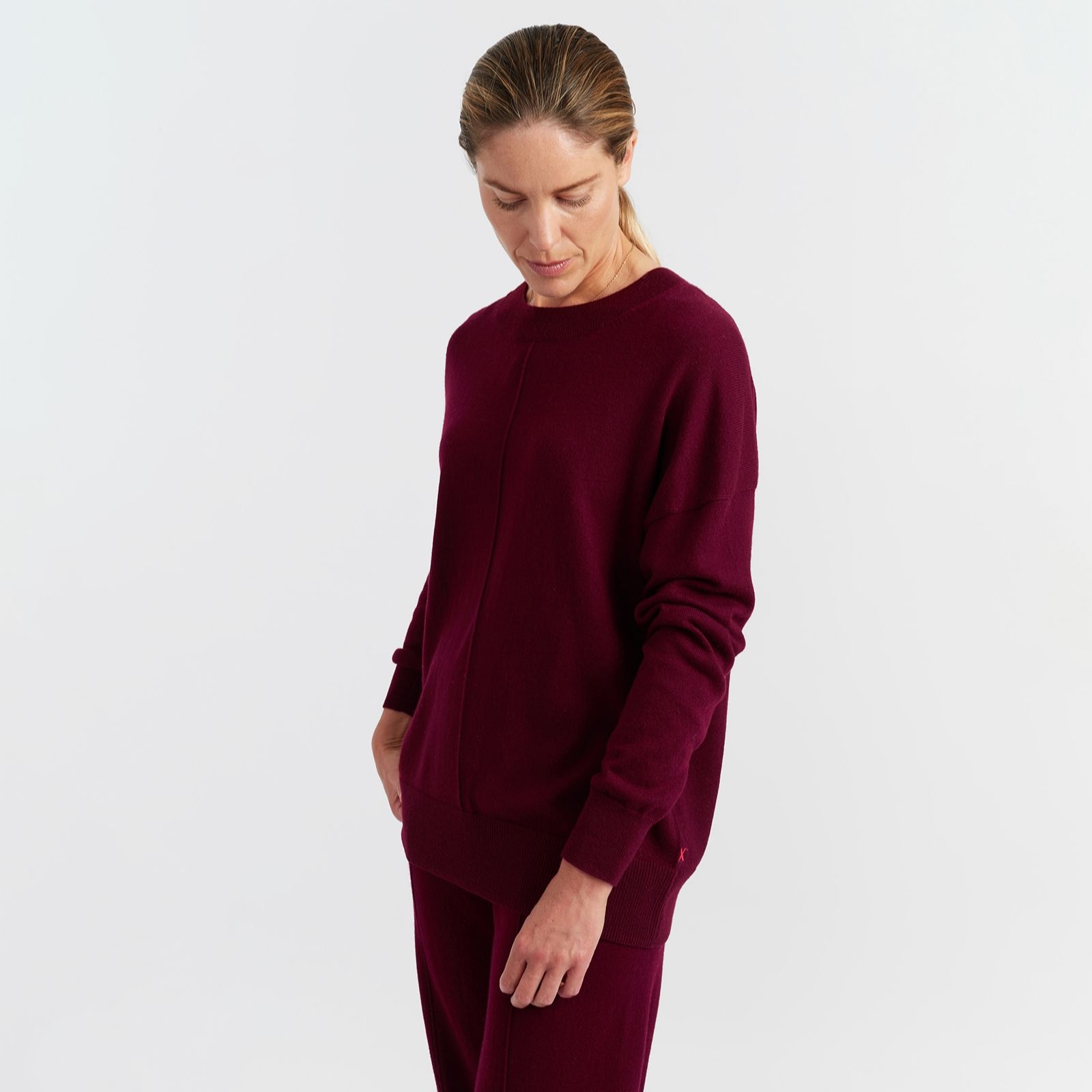 Chinti & Parker Wool Cashmere Blend Relaxed Round Neck Jumper