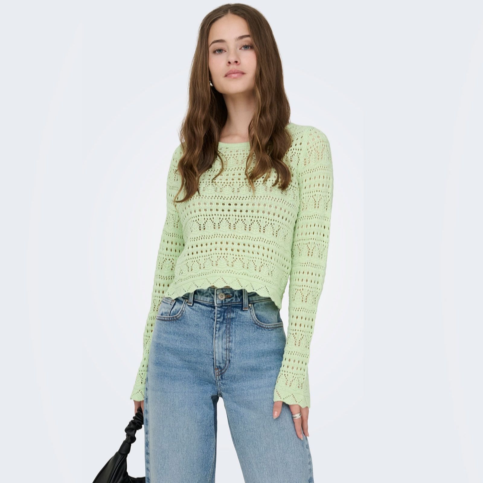 Only Elke Life Crochet Knitted Jumper