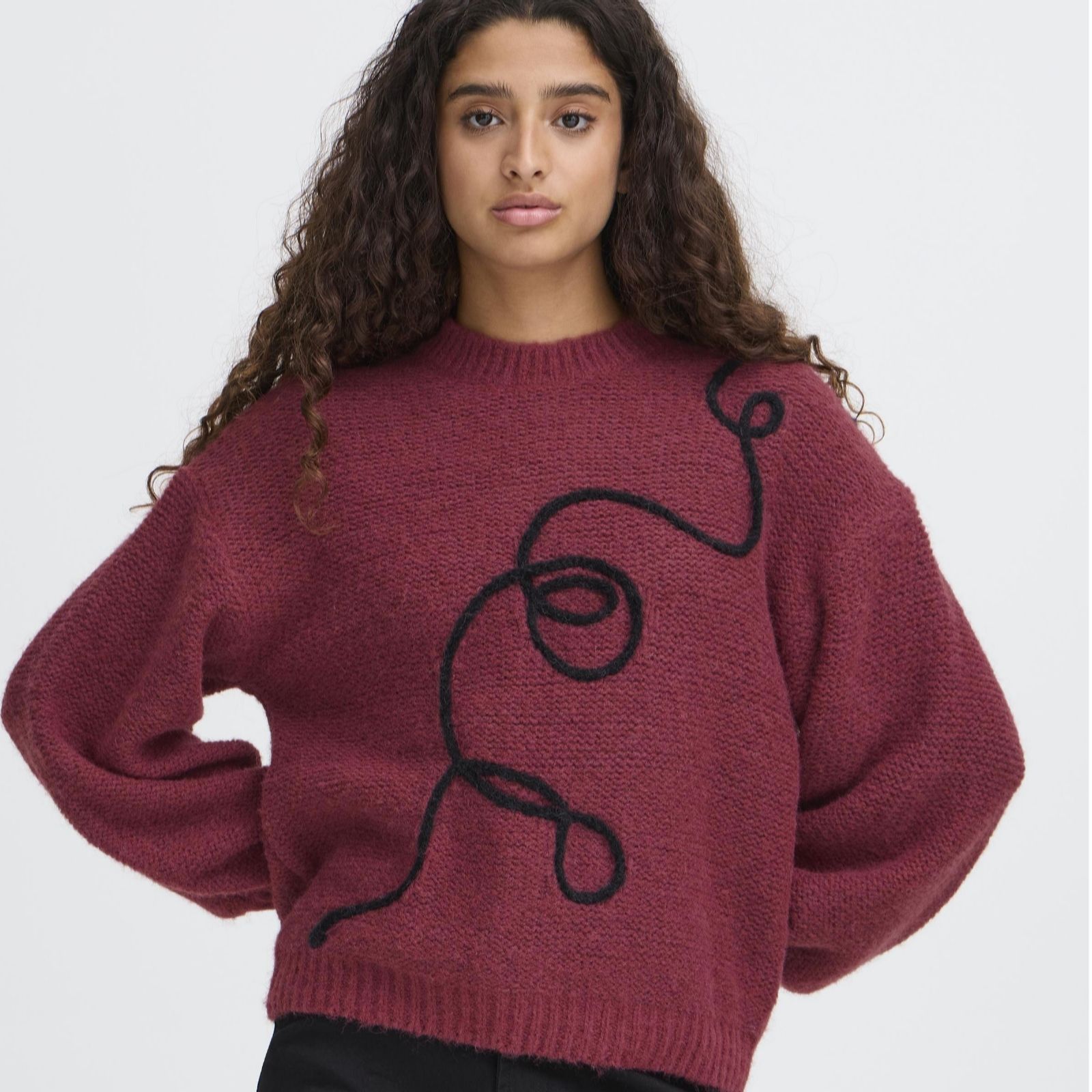 ICHI Catrina Long Sleeve Jumper