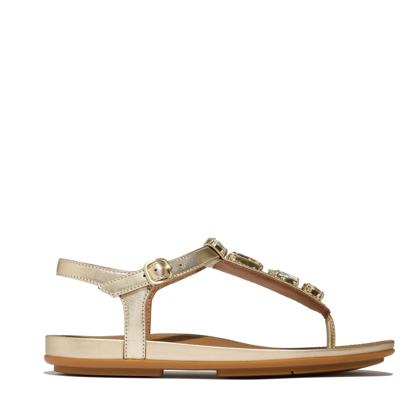 Fitflop Gracie Ultra- Jewel Leather T-Bar Sandals