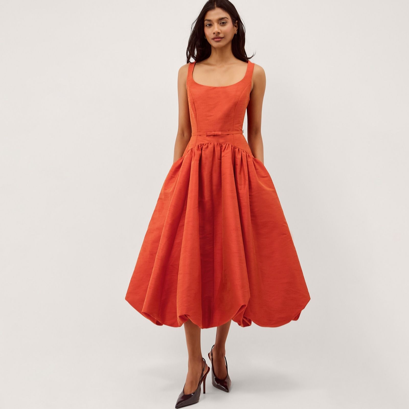 Monsoon Mila Dupion Dress