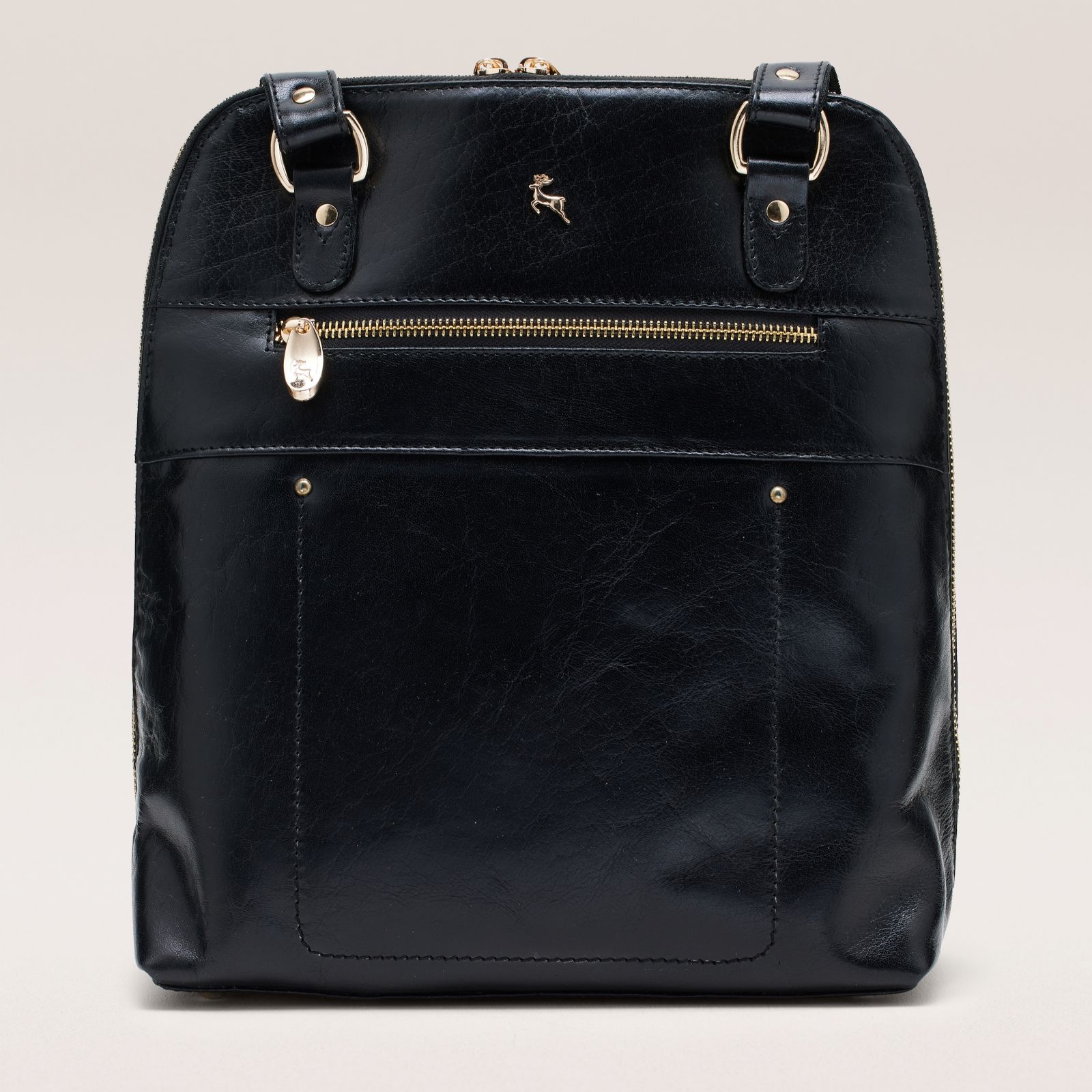 Ashwood Convertible Backpack With Front Zip Pocket