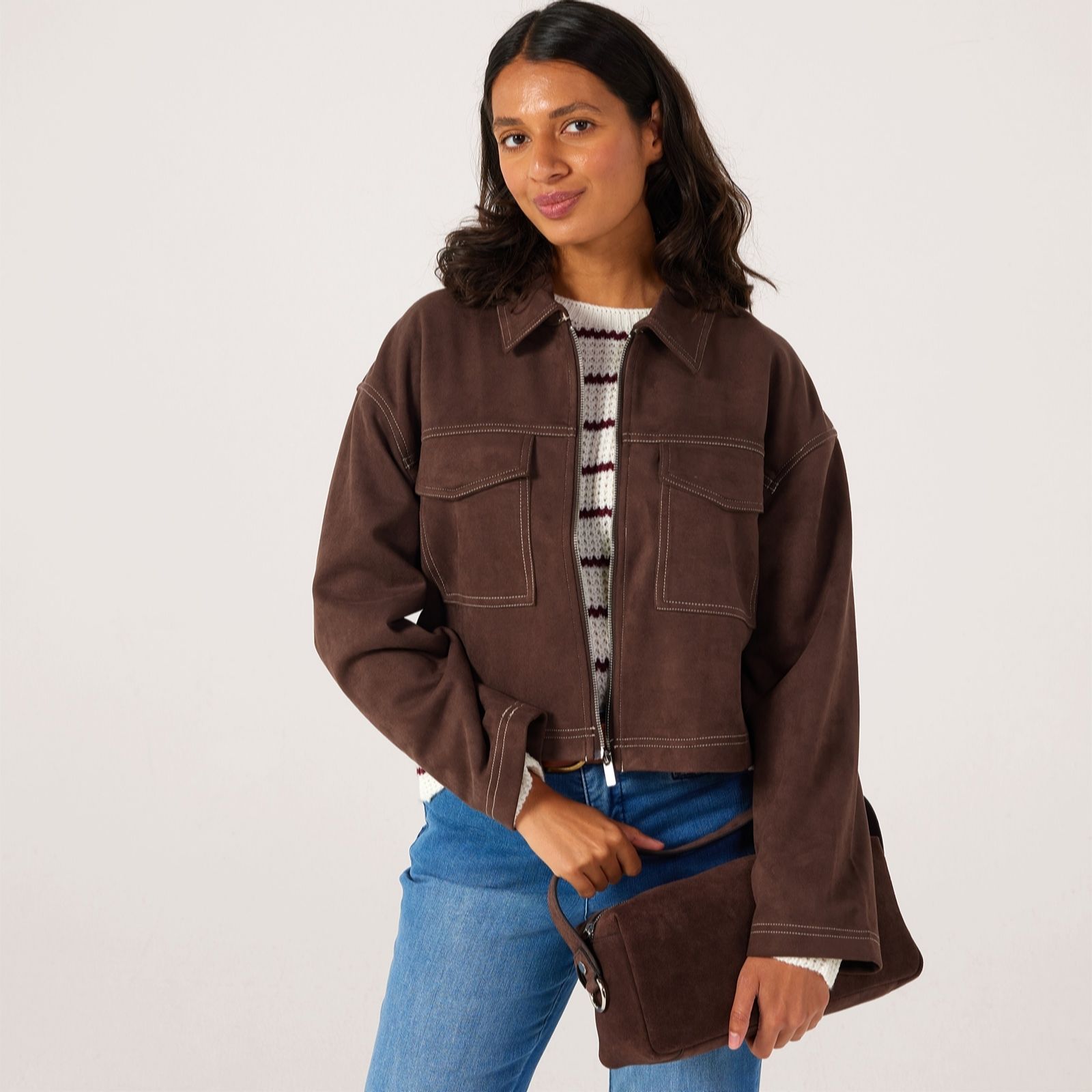 Only Stina Faux Suede Jacket