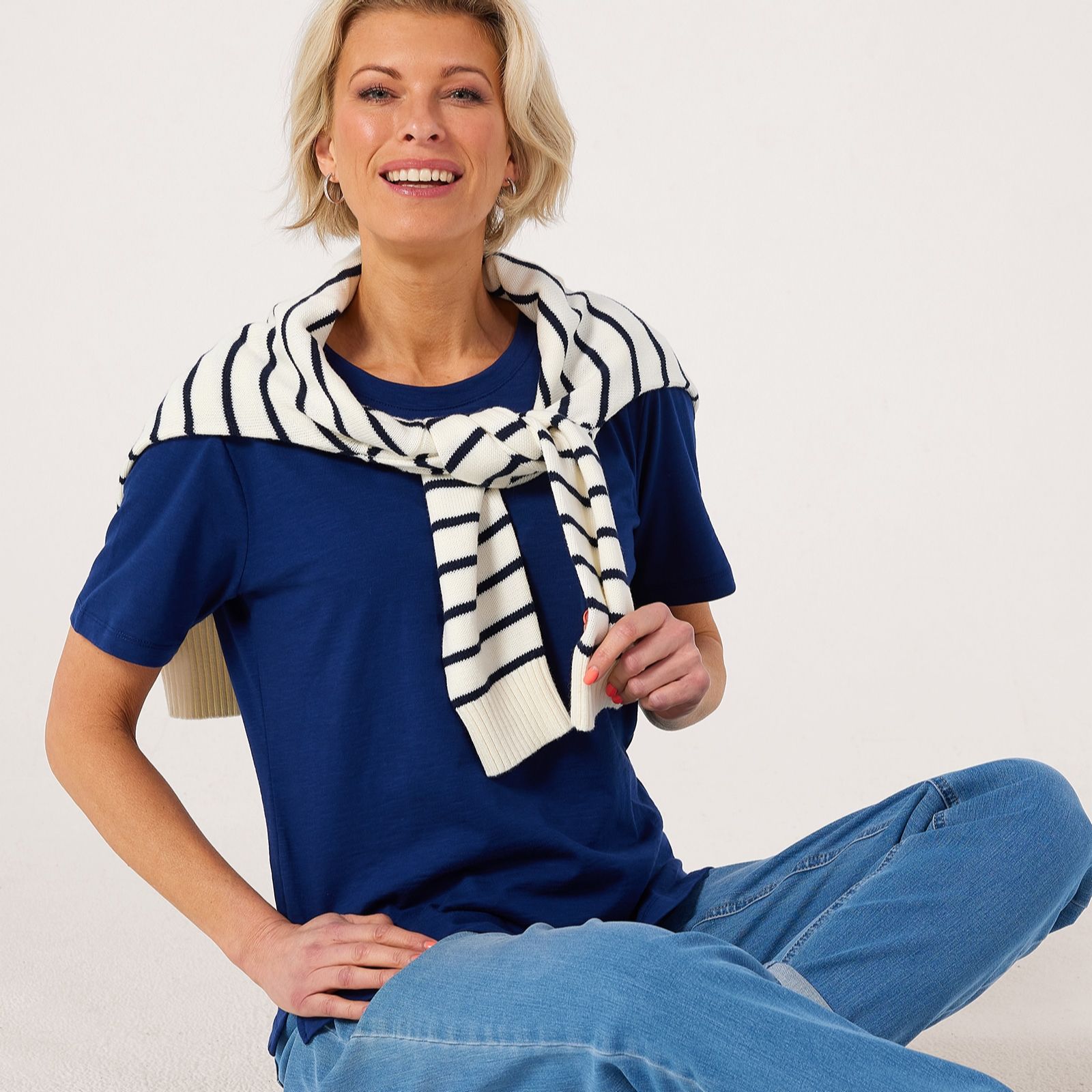 Ruth Langsford Organic cotton crew neck t-shirt
