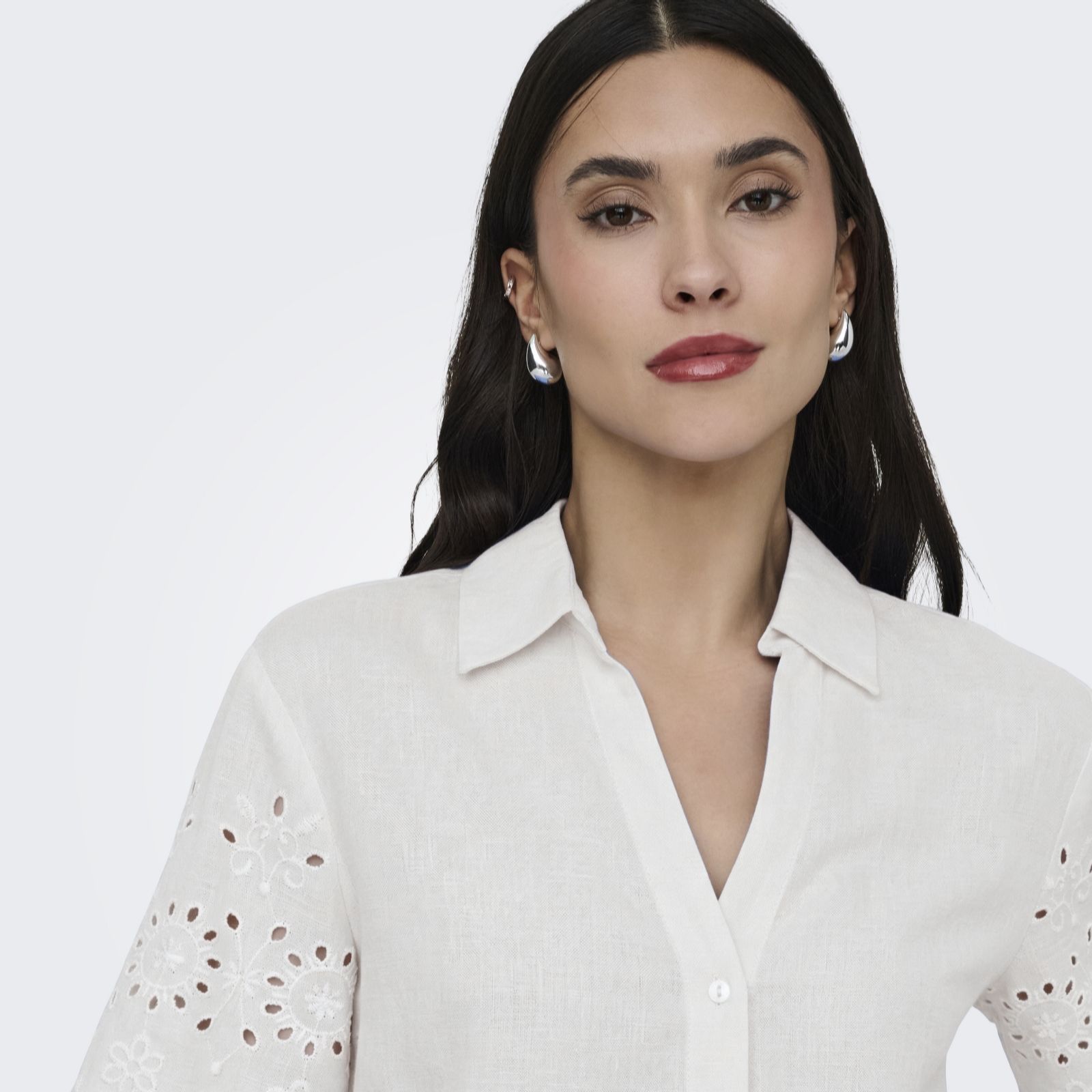 JDY Marina Embroidered Detail Shirt