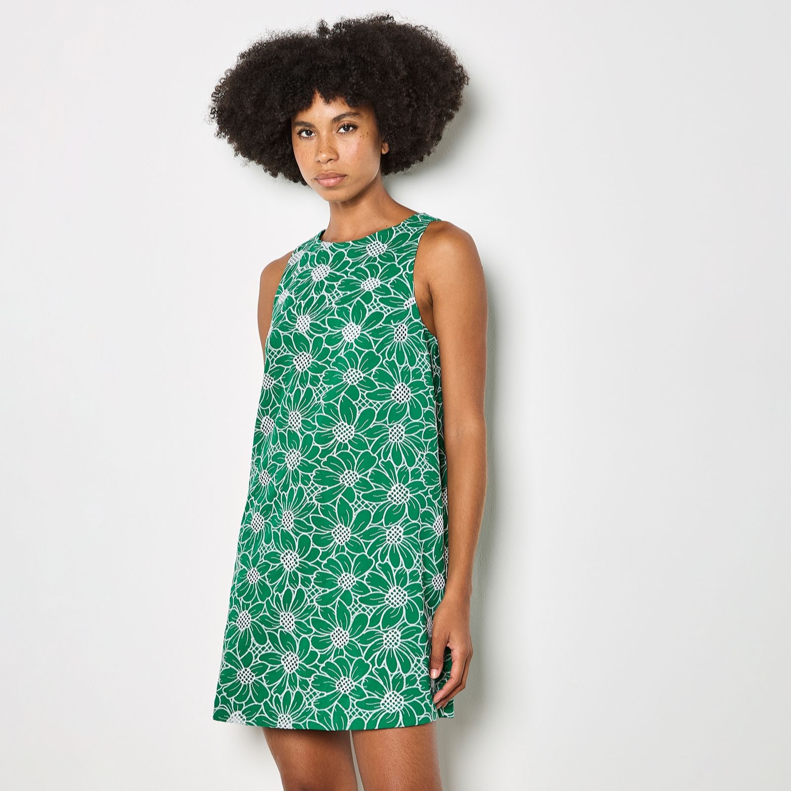 Apricot Sunflower Lace Shift Dress