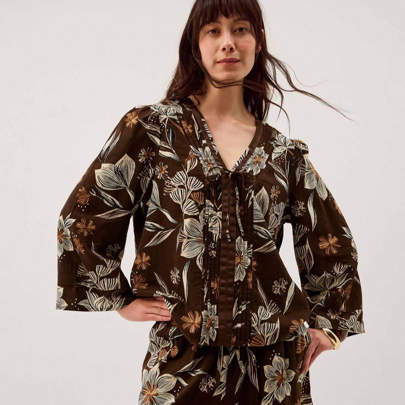 Monsoon Esther Linen Top