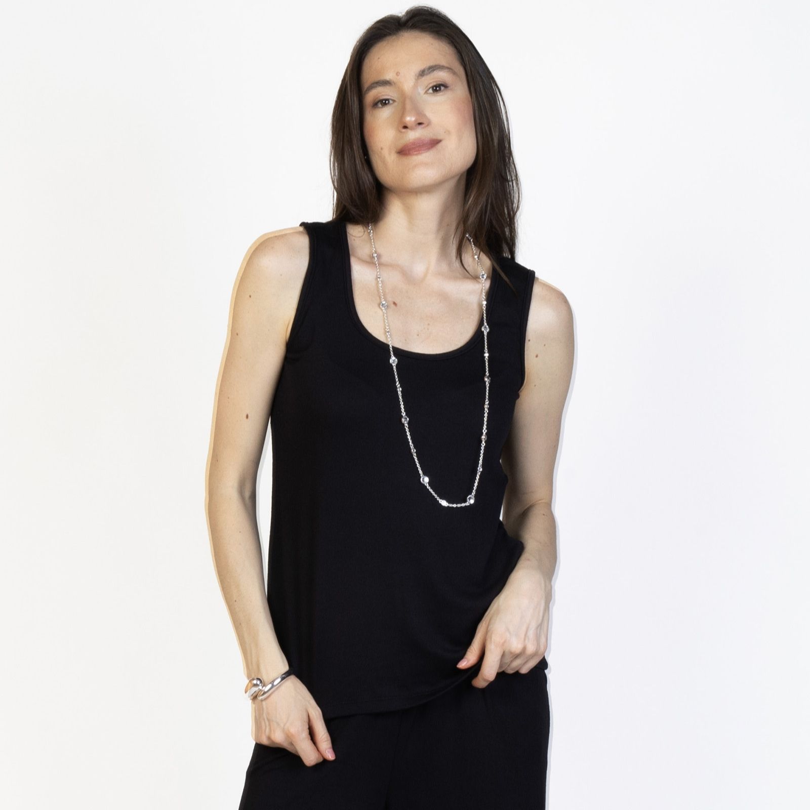 Kim & Co Fine Sweater Knit Revirsible Essential Top
