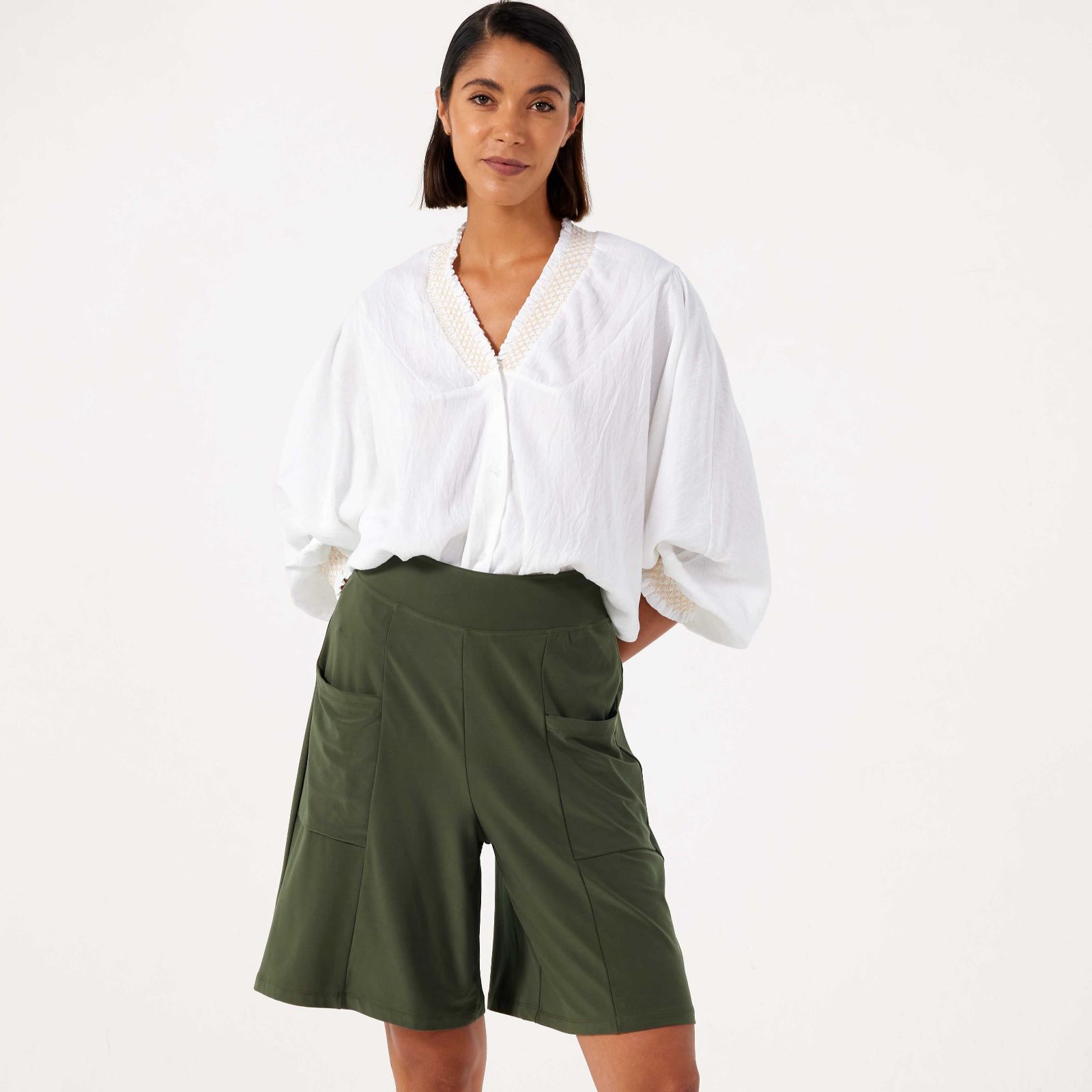 Kim & Co Brazil Jersey Cargo Shorts