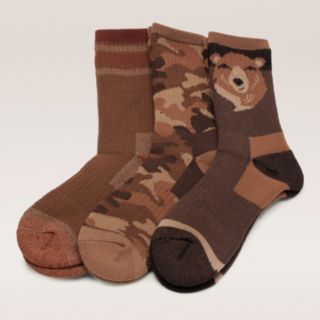 Muk Luks Mens 3pk Heat Retainer Socks