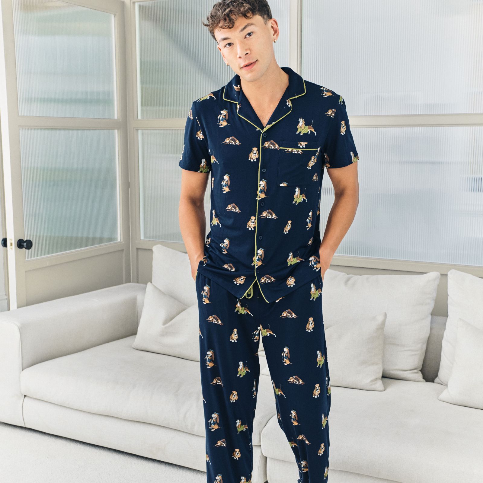 Chelsea Peers Men's Short-Sleeve PJ Set