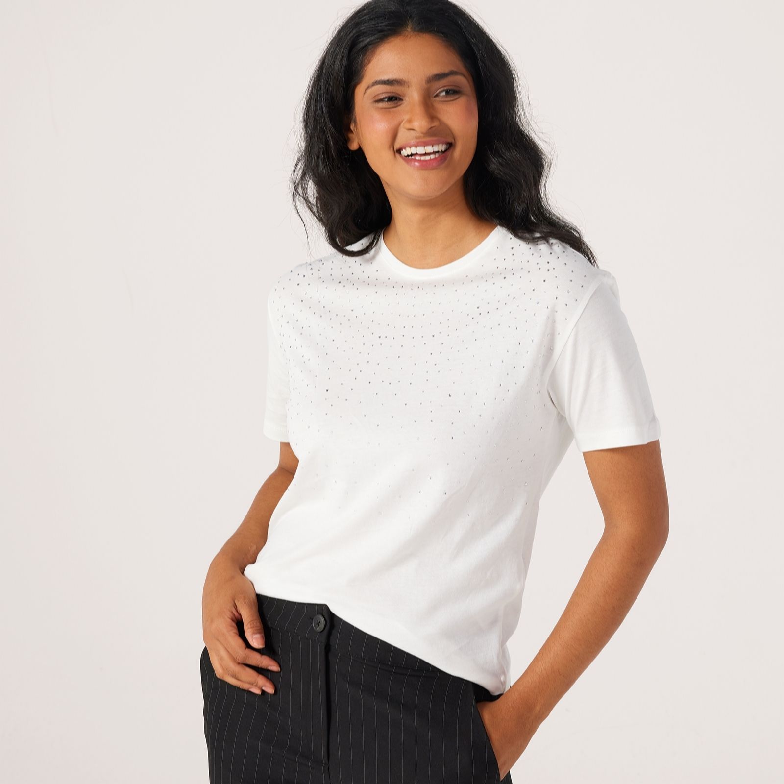 JDY Smilla Scattered Sequin T-Shirt