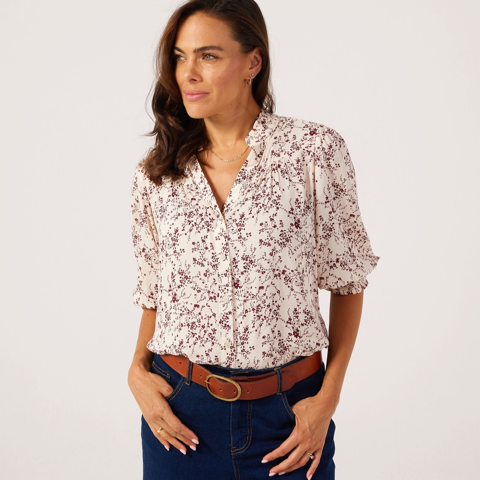 Only Raya 3/4 Sleeve Shirt