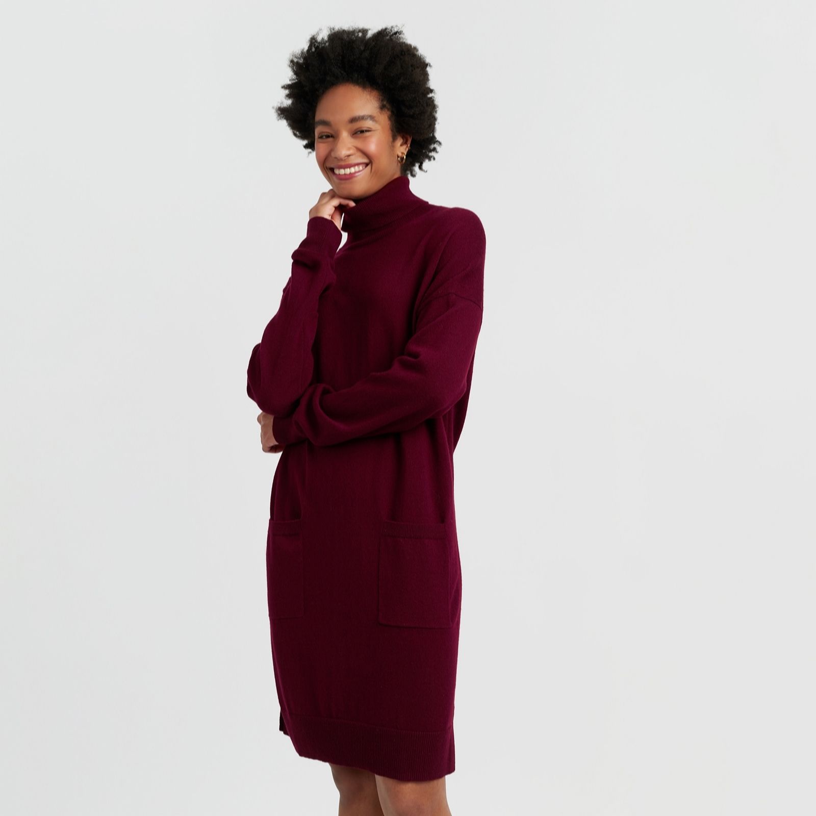Chinti & Parker Wool Cashmere Blend Dress with Pockets