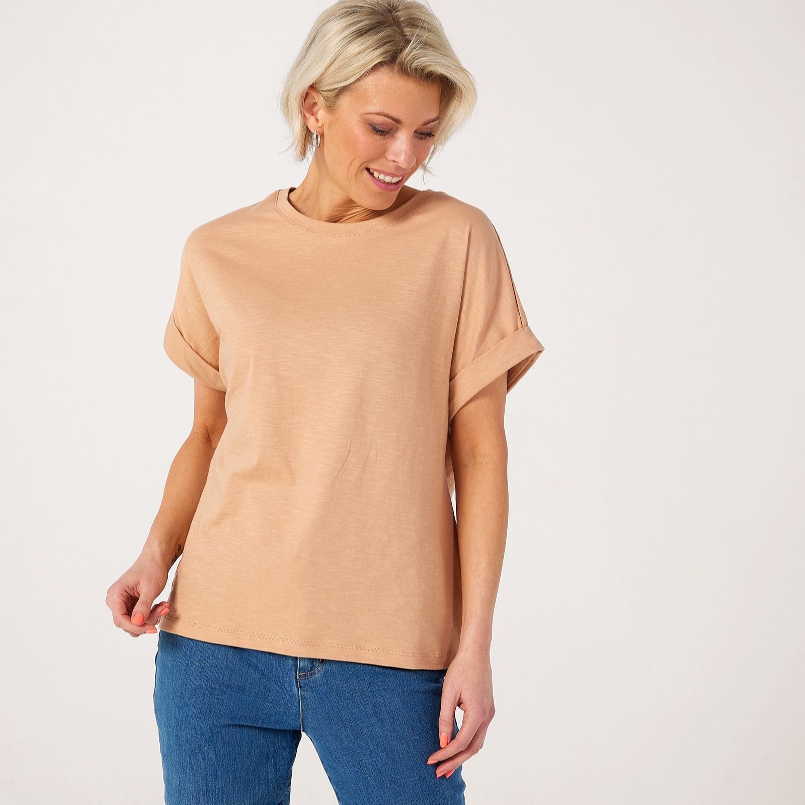 Ruth Langsford Organic Cotton Dolman Sleeve T-Shirt