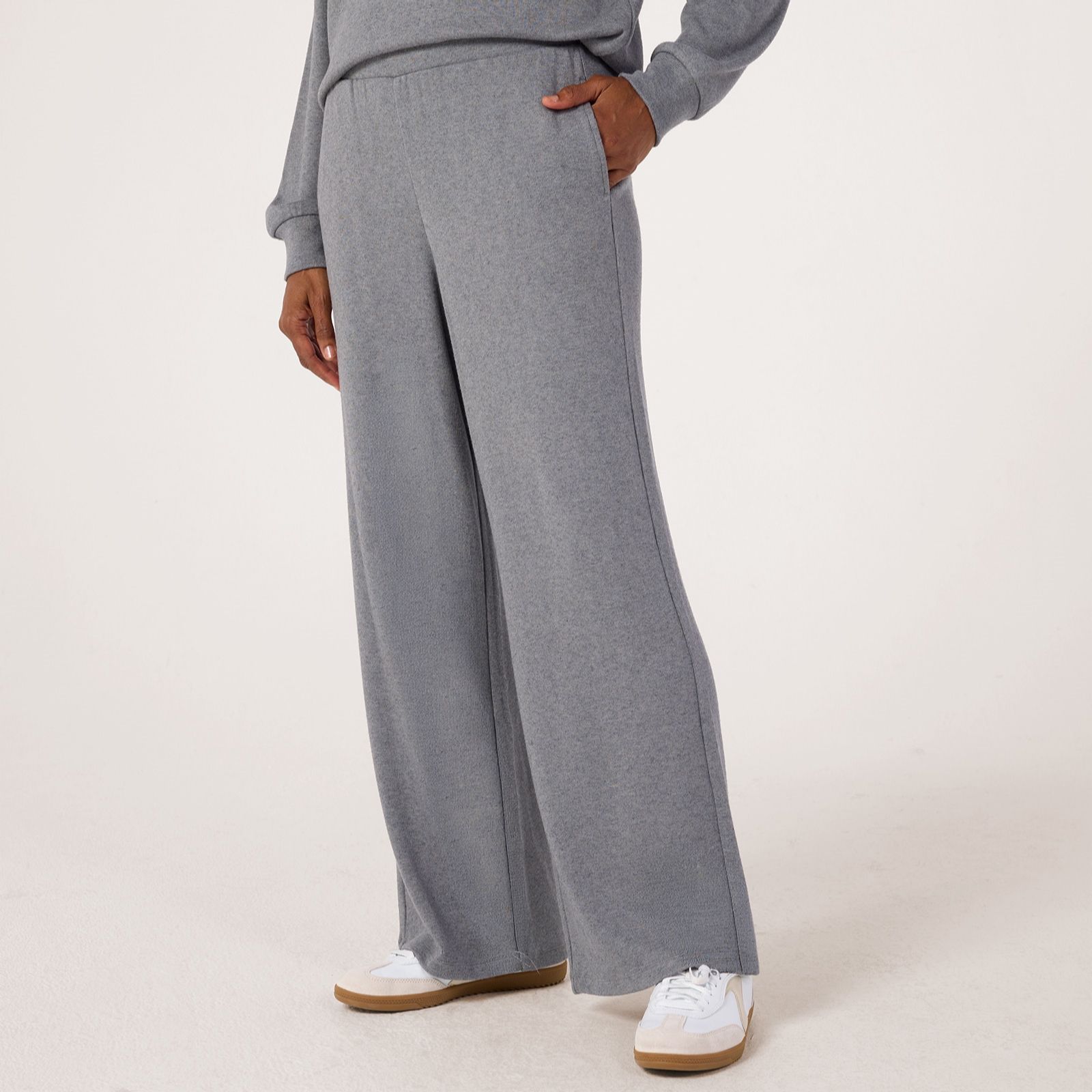 Denim & Co. Wide Leg Lounge Trousers Standard