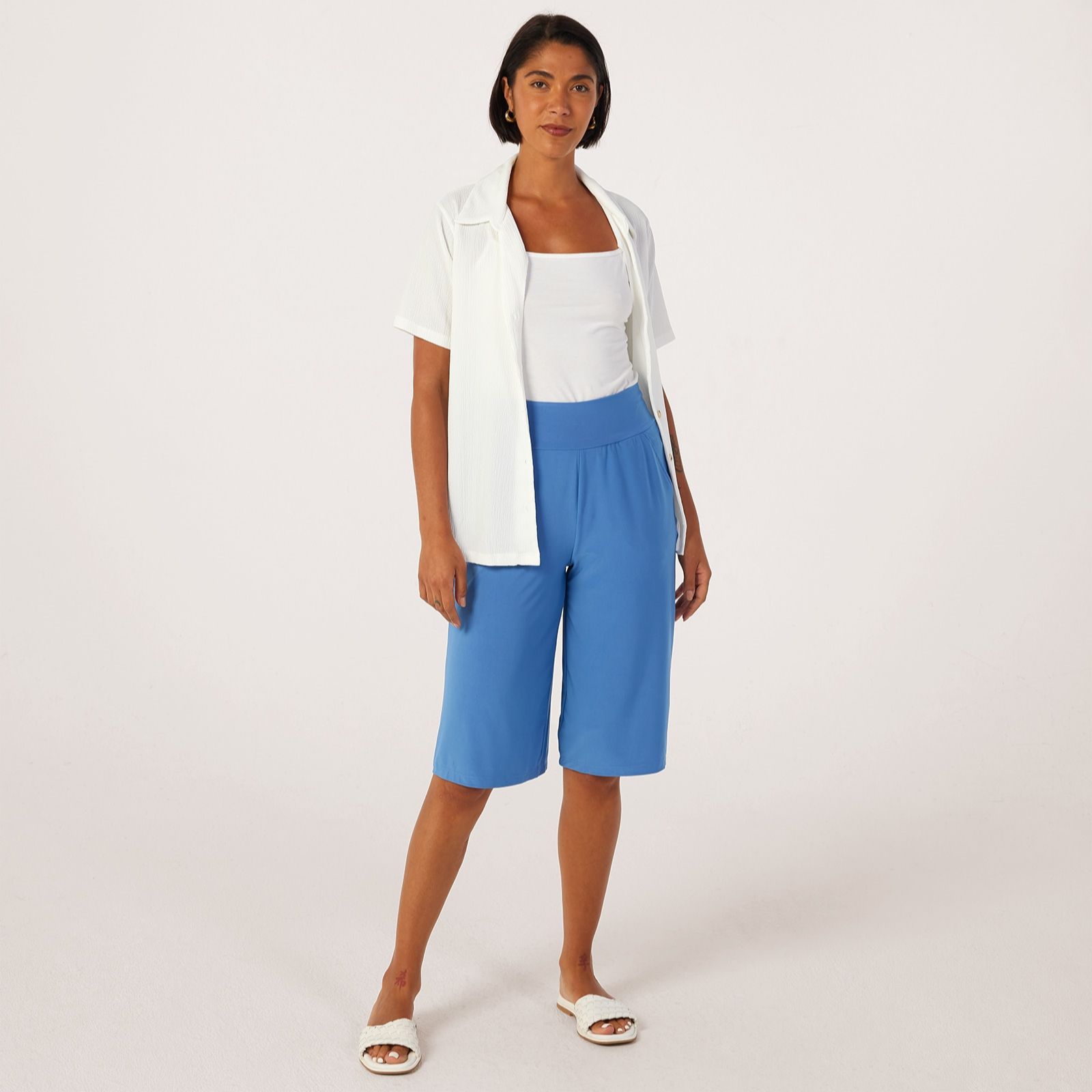 Kim & Co Brazil Jersey City Shorts with Pockets