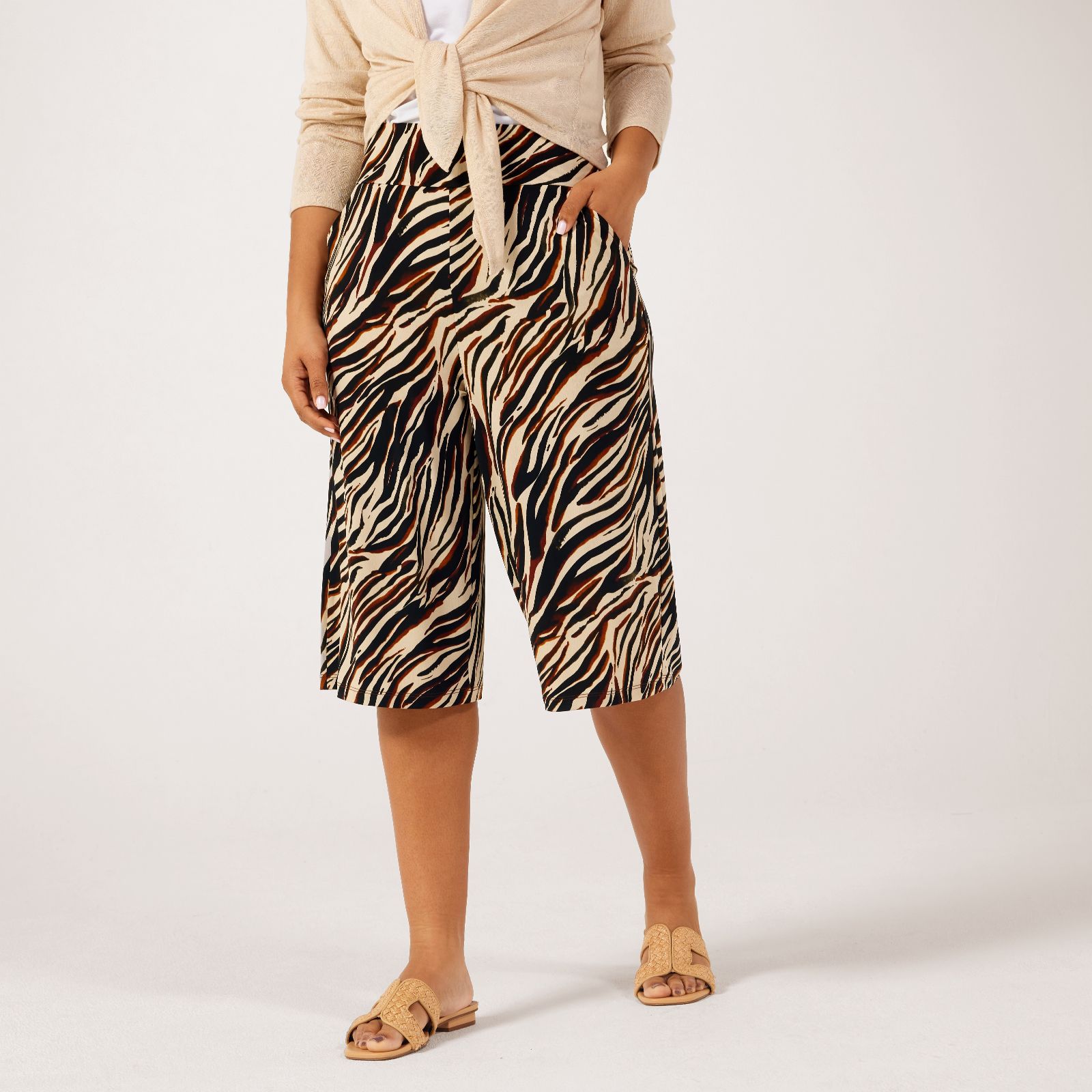 Kim & Co Brazil Jersey City Shorts with Pockets