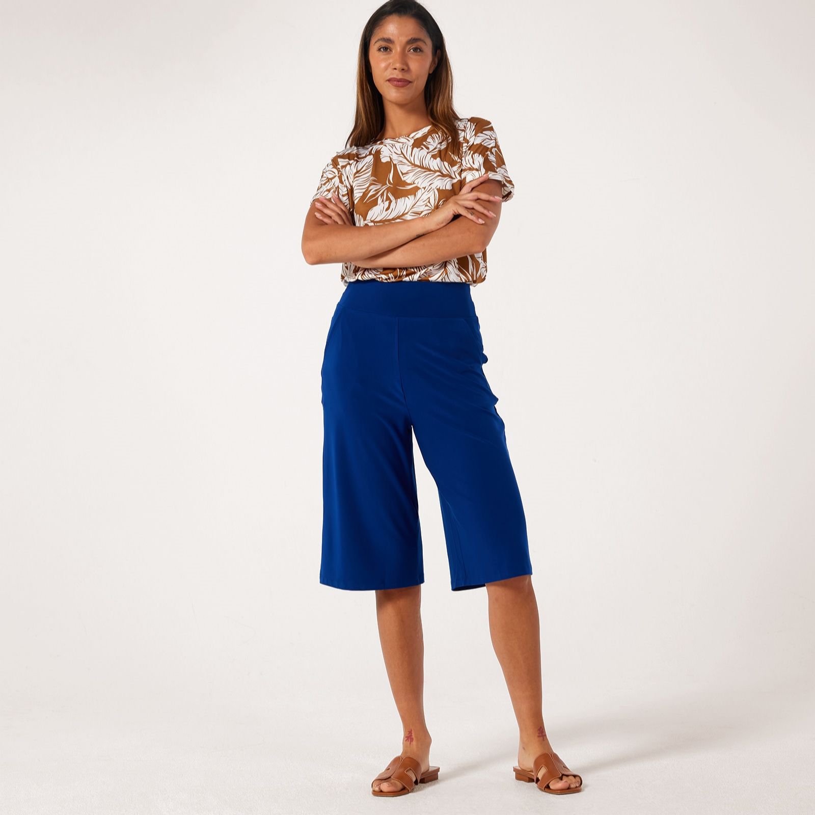 Kim & Co Brazil Jersey City Shorts with Pockets